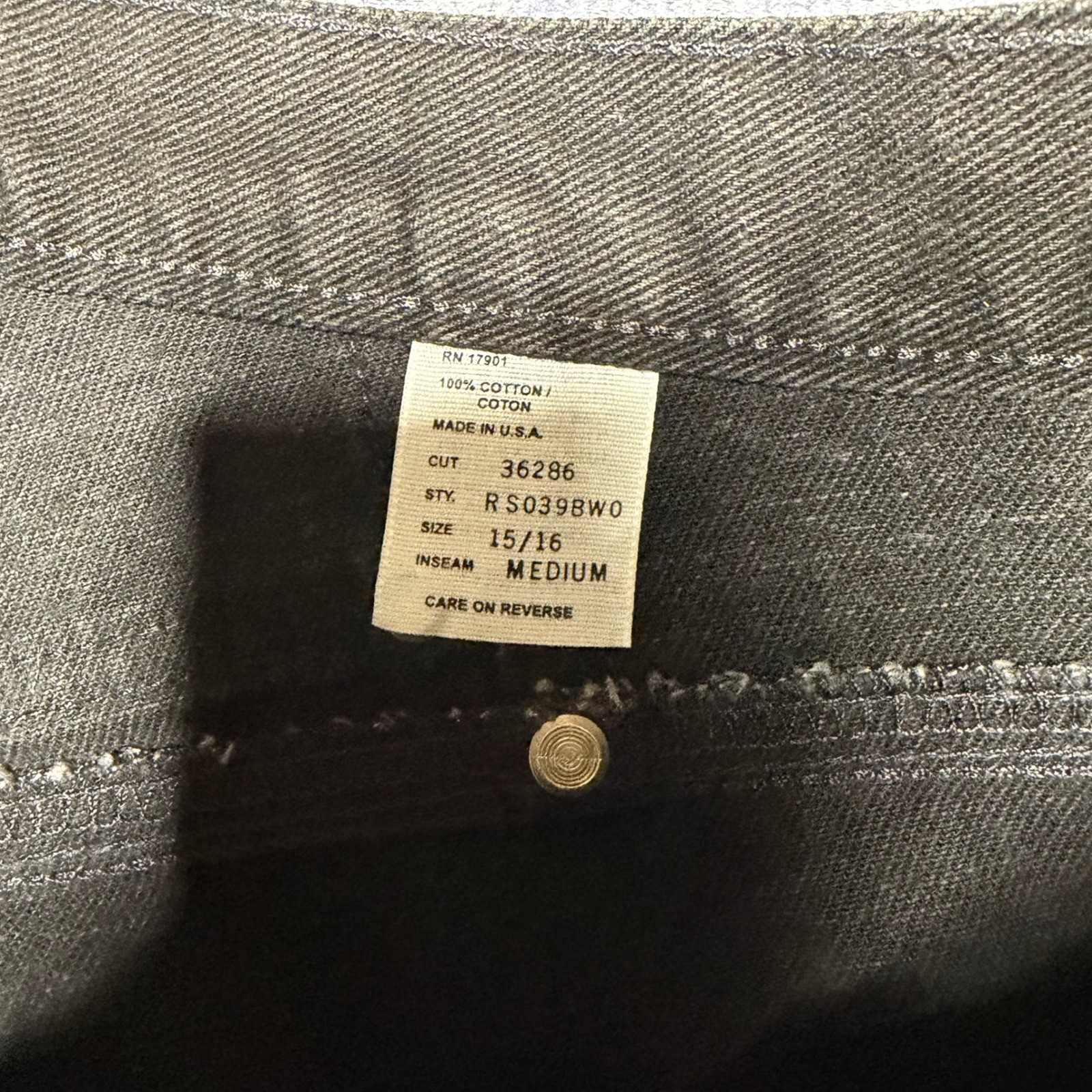 Vintage 90s Rockies Black High Waisted Western Jeans 15/16 33×29 Rocky Mountain