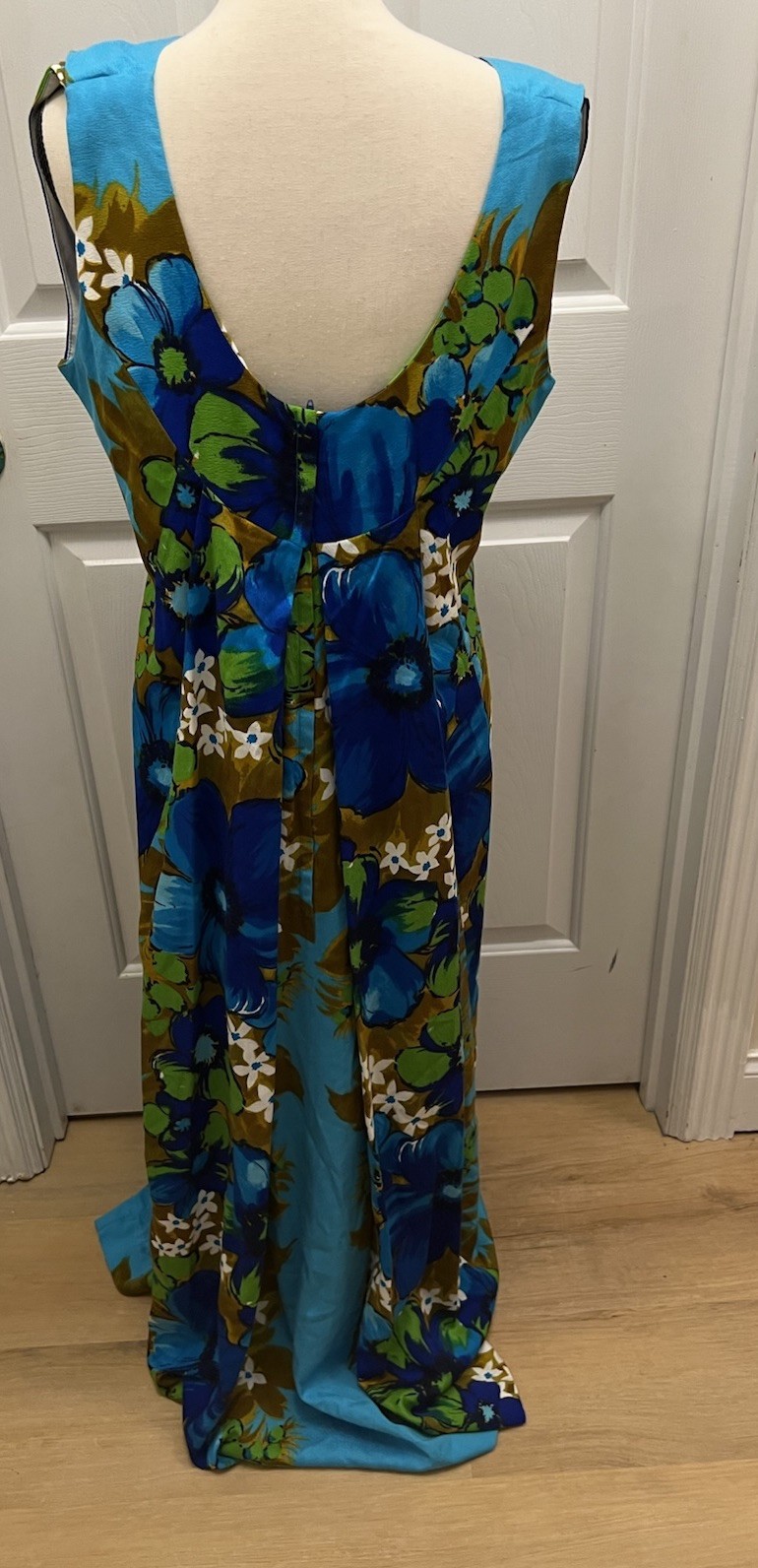 Vintage 60s 70s Handmade Hawaiian Tropical Maxi Dress Skirts N’ Blouses Honolulu