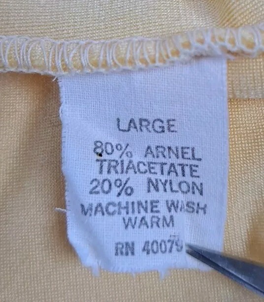 David Brown California Bathrobe Size L Yellow Velour Zip Front Retro Loungewear