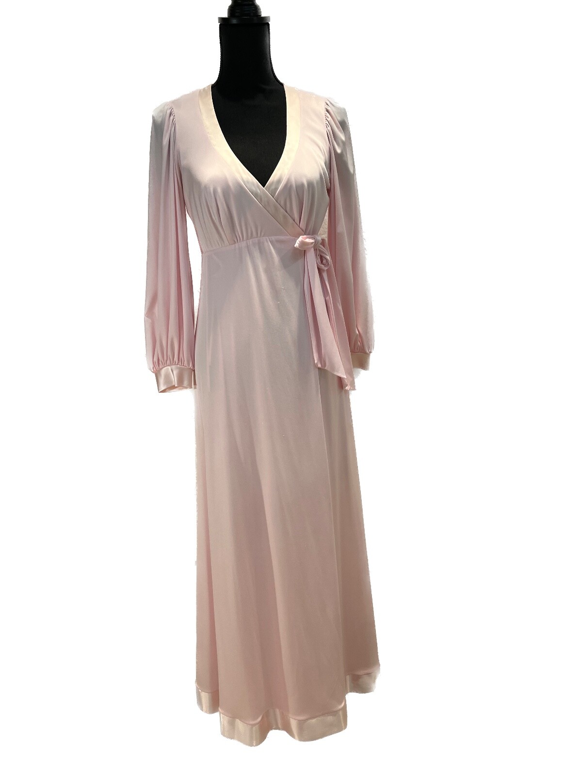 Vintage – 1960s Claire Sandra by Lucie Ann Nightgown/Robe/Peignoir Set S/M Pink 
