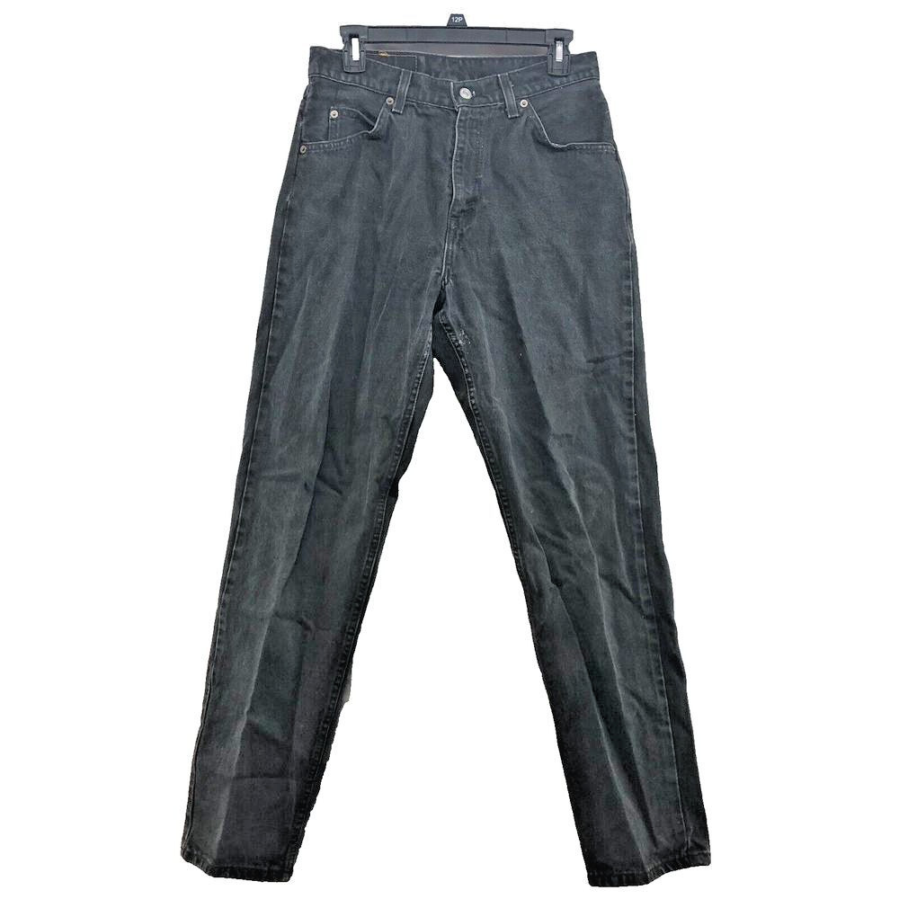 Vintage Levis 962 Loose Fit Straight Leg Black Jeans Size 11 Juniors Orange Tag