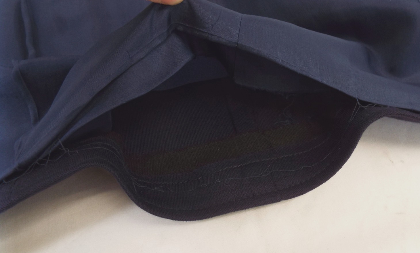 Vintage Giorgio Armani Navy Blue Wool Skirt Suit Double Breasted Blazer 44 Italy