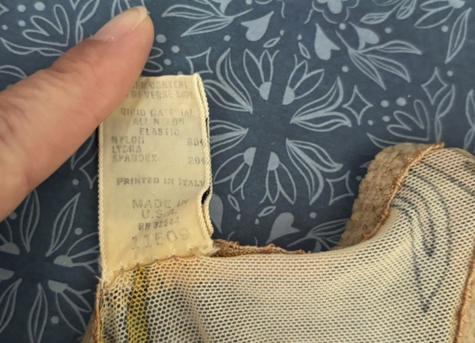 Vtg Emilio Pucci for Formfit Rogers Bra 32-C Late 60s/Early 70s *Well-Loved READ