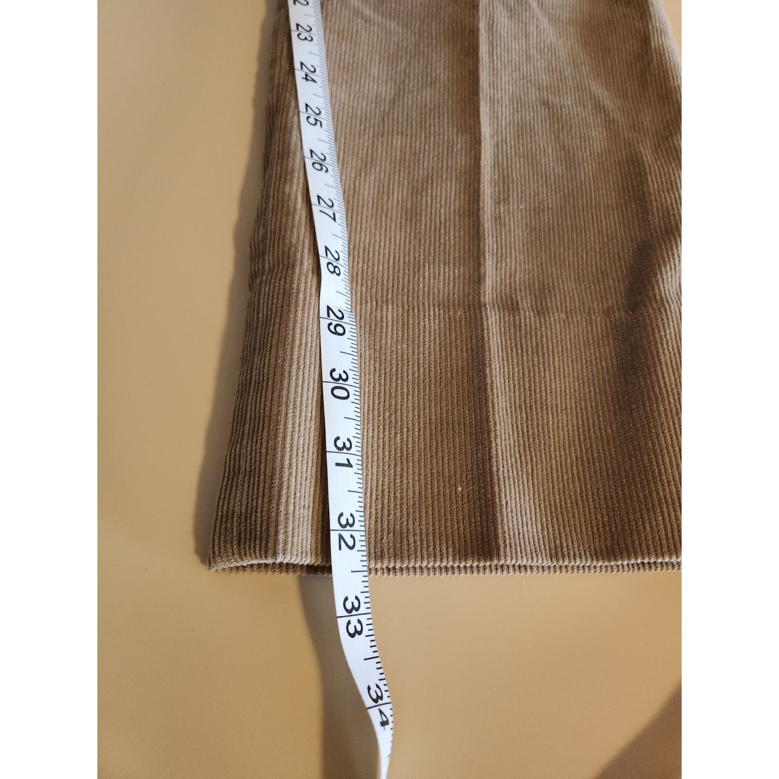 Sears The Corduroy Collection Trousers Women 32 Tan Vintage Wide Leg High Rise