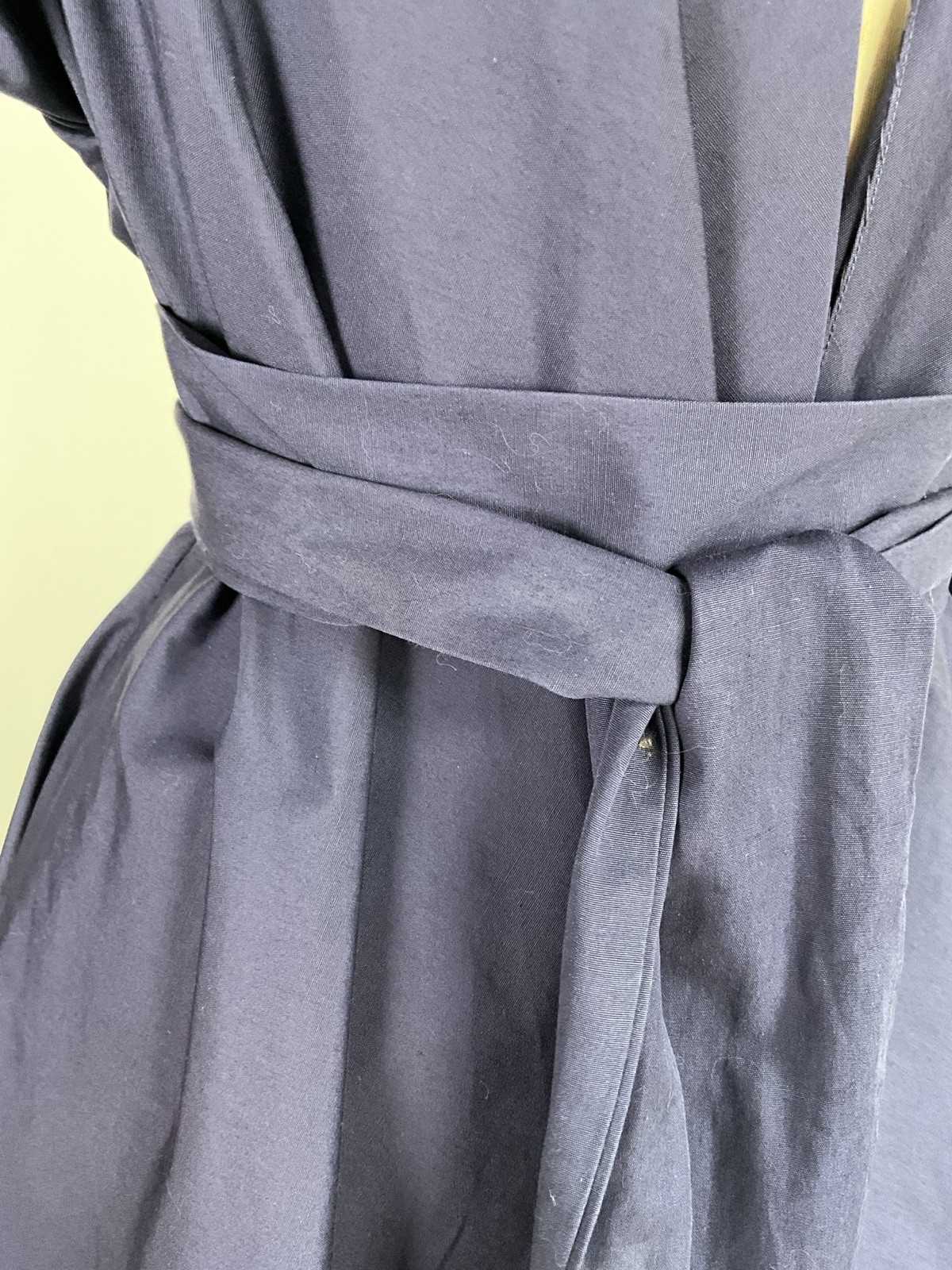Vintage 1950&rsquo;s Claire McCardell Navy Silk Faille Jacket with Double Wrap Belt