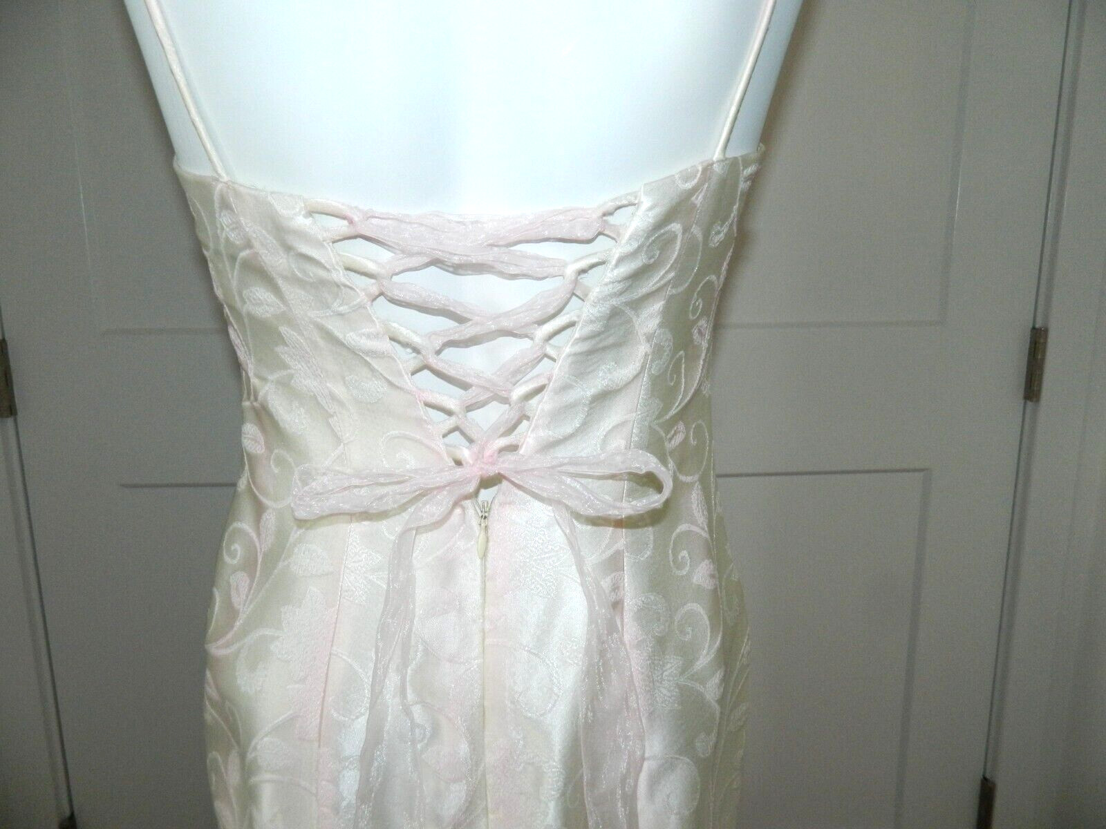 Vintage Zum Zum Irridescent Tulle Trumpet Special Occasion Dress sz 0