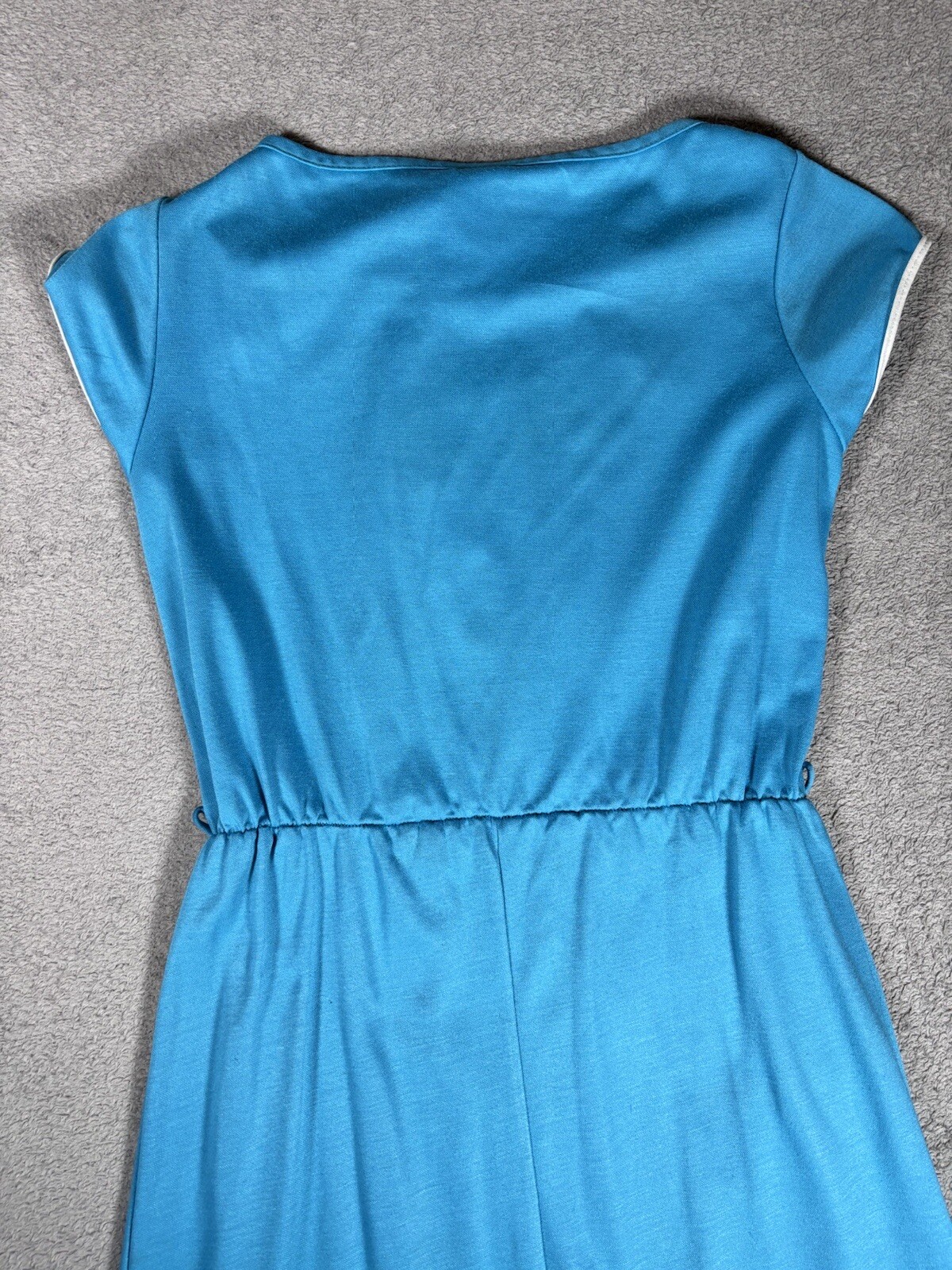 Vintage Timely Trends Dress Basic Short Sleeve Blue Mod/GoGo XS To S 60s Style