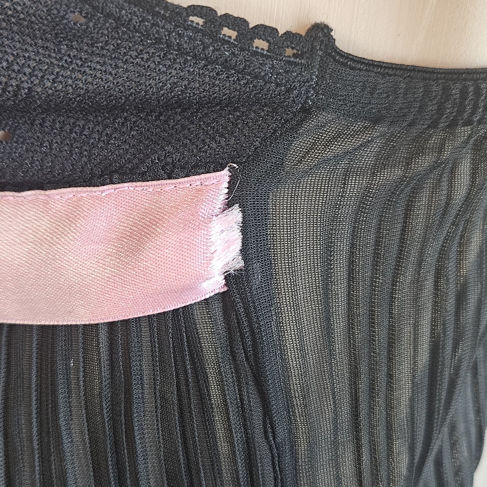 Vintage Y2K Sheer Black Cami Victoria&rsquo;s Secret Sz S