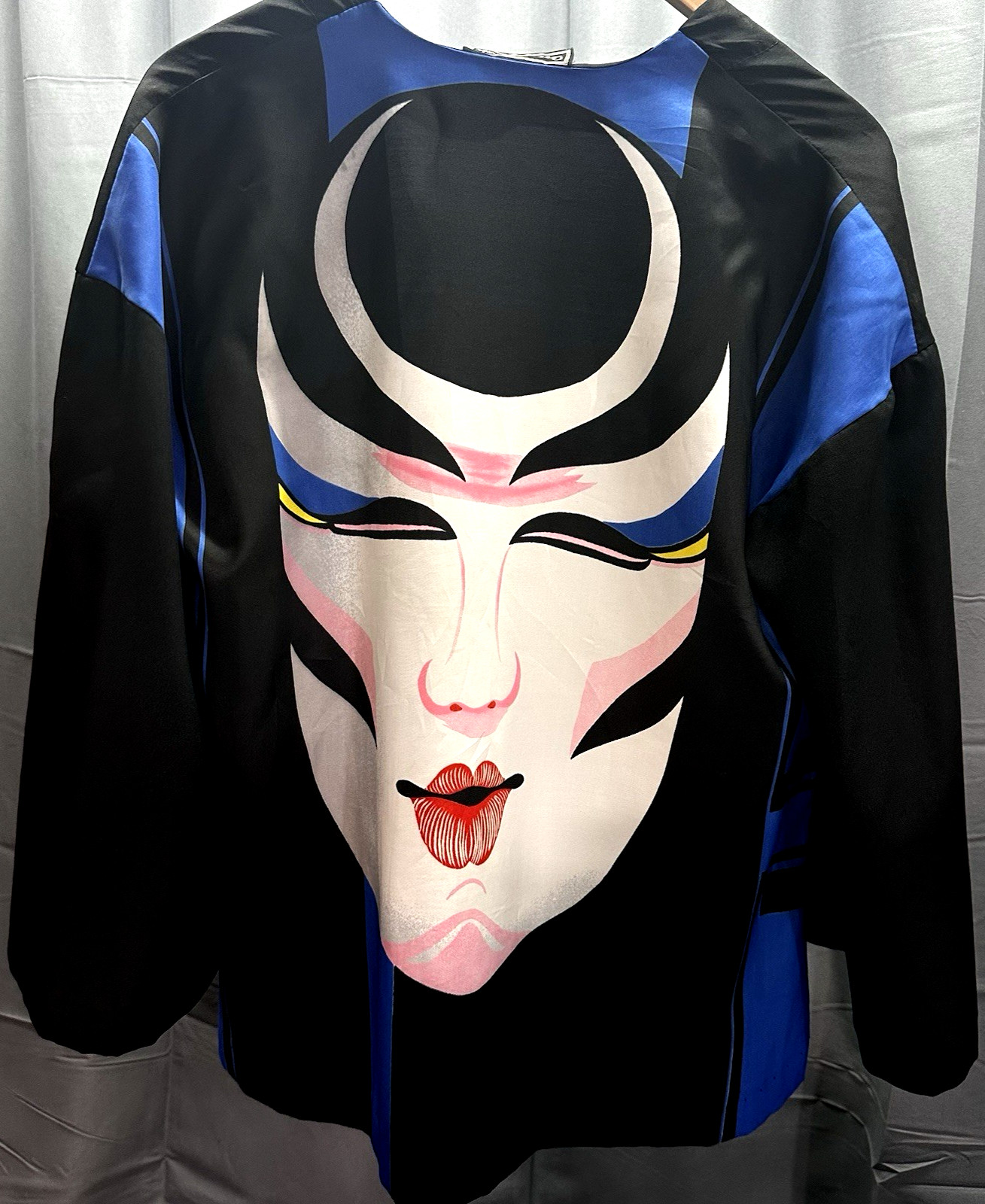 VTG 970s Ossi Originals Kimono Jacket Avant Garde Face Art Wear Statement Pc