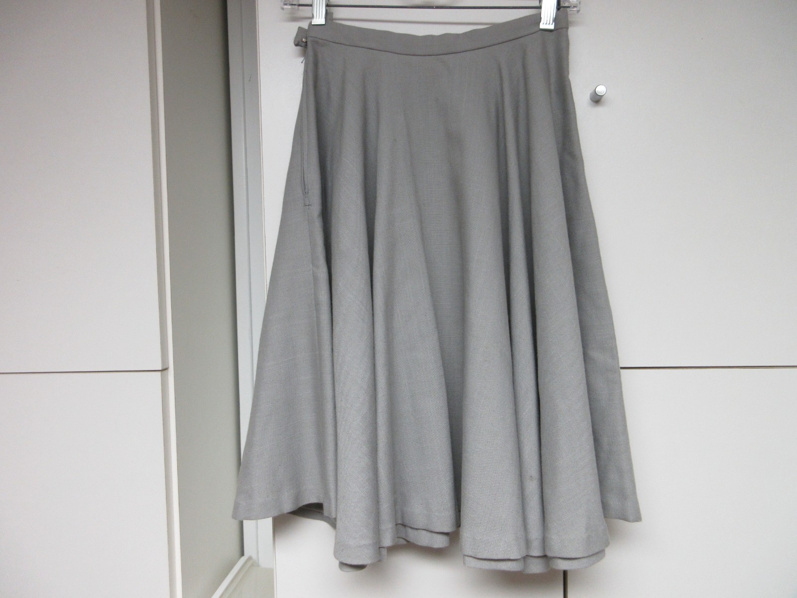 Vintage Light Grey 70s does 50s Poodle Skirt