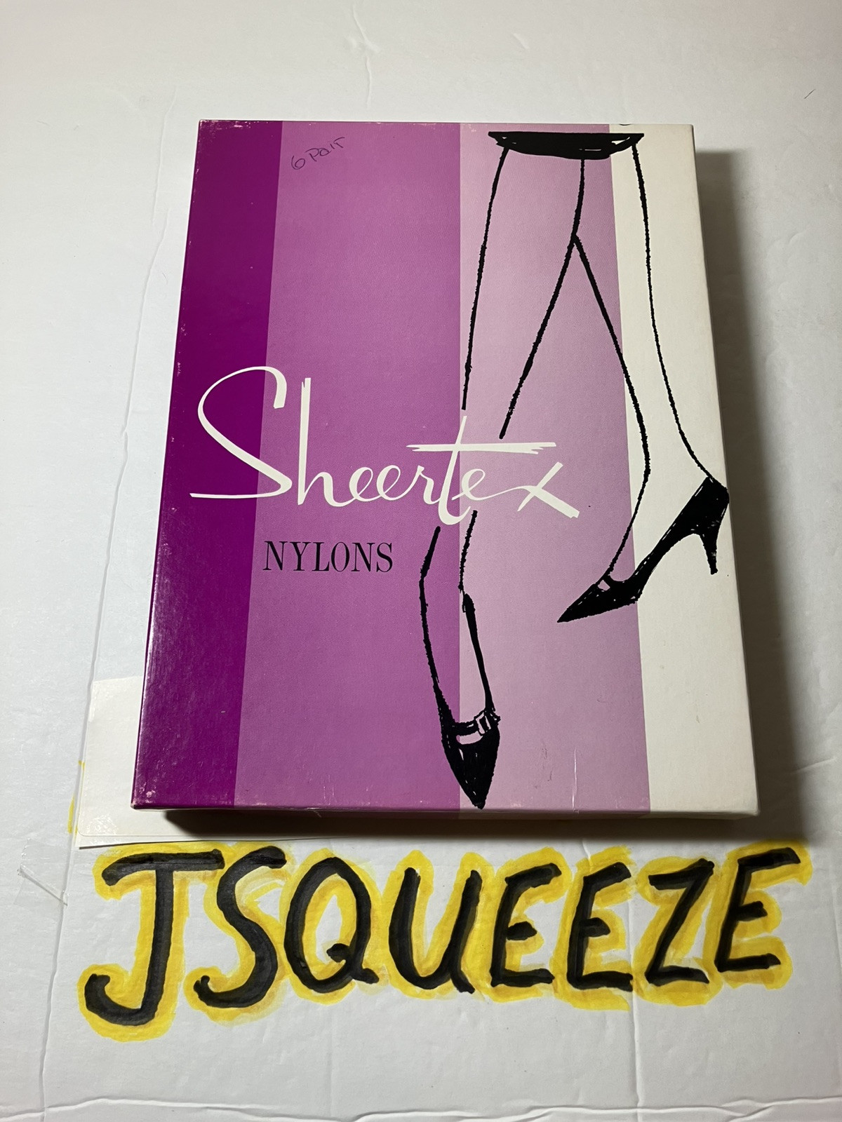 1960s SHEERTEX SELECT Garter RHT Nylon Stockings 5 PAIR’S BLUSH Glamour-RARE NOS