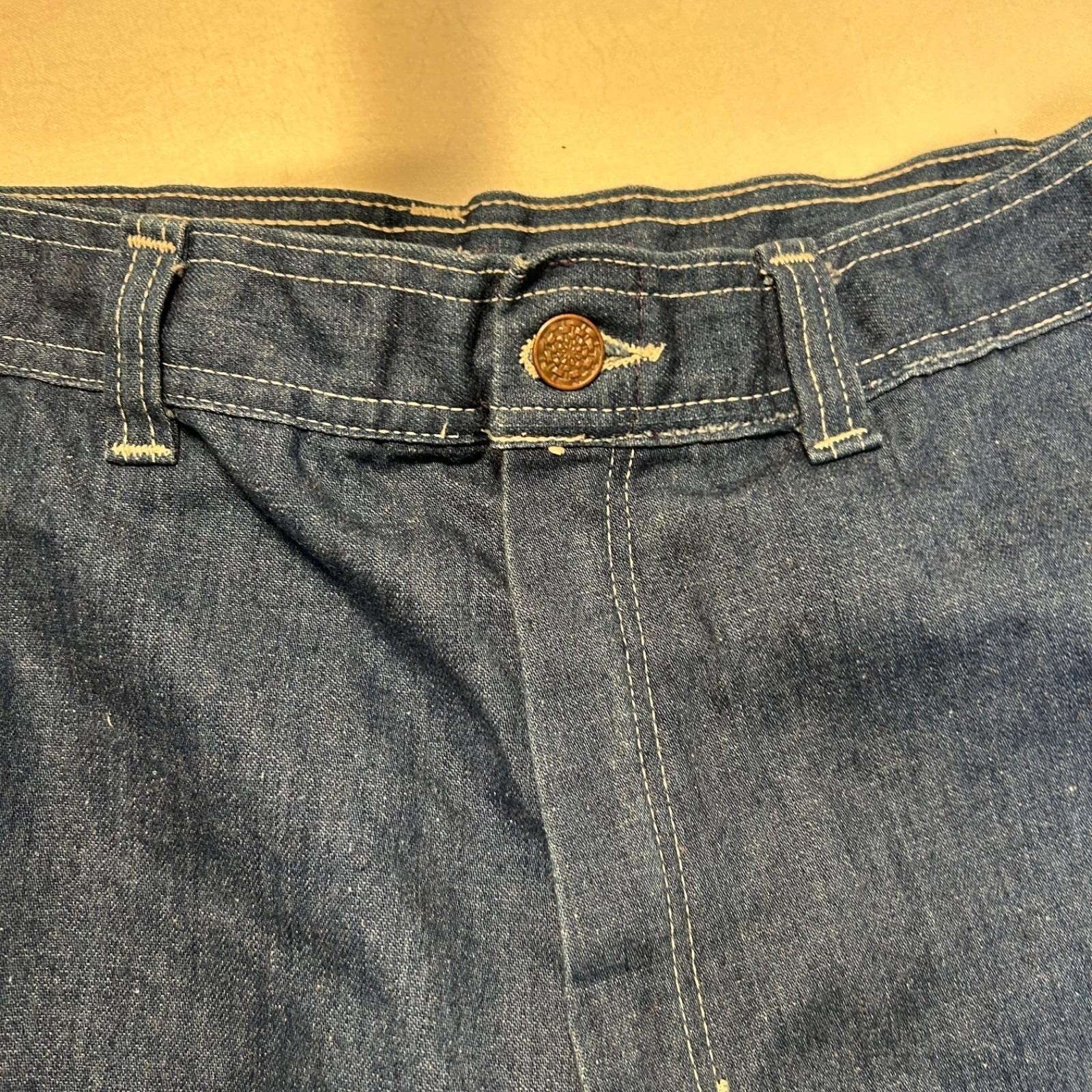 Our Bottoms ltd. vintage 1970&rsquo;s high rise denim jeans ribbon pocket detail 26 in