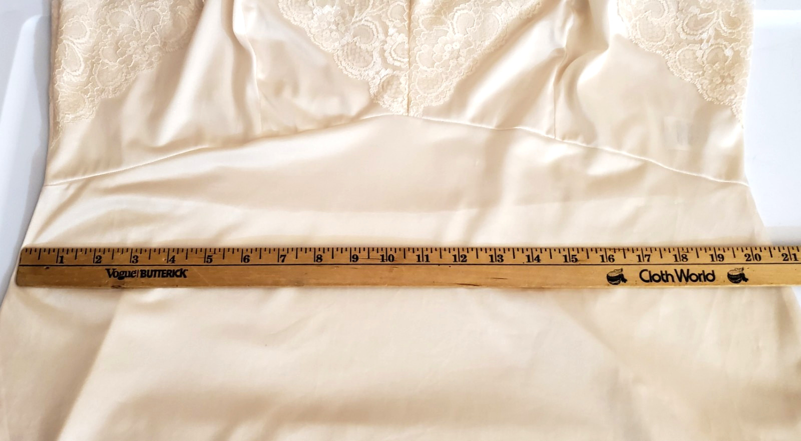 DIXIE BELLE Champagne Camisole Adj Straps Lace Trim – Size 42