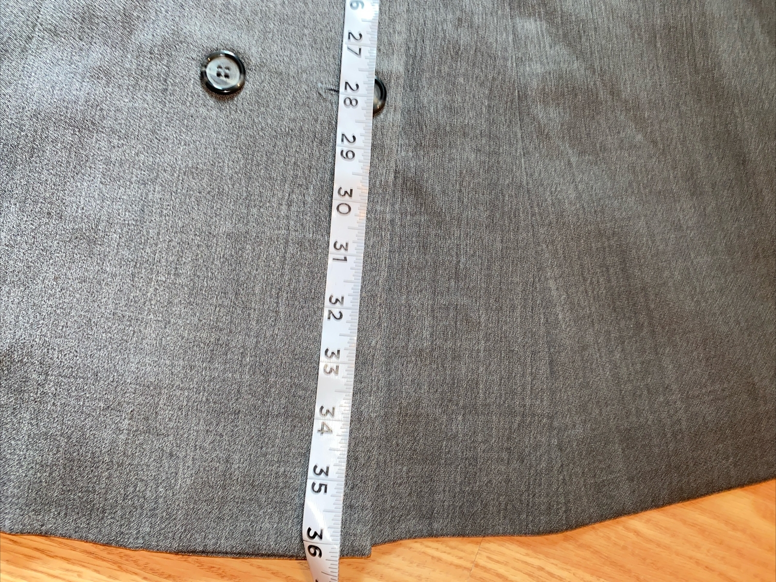 Vintage 1990&rsquo;s Oberon New York Button Up Gray Dress Size 8