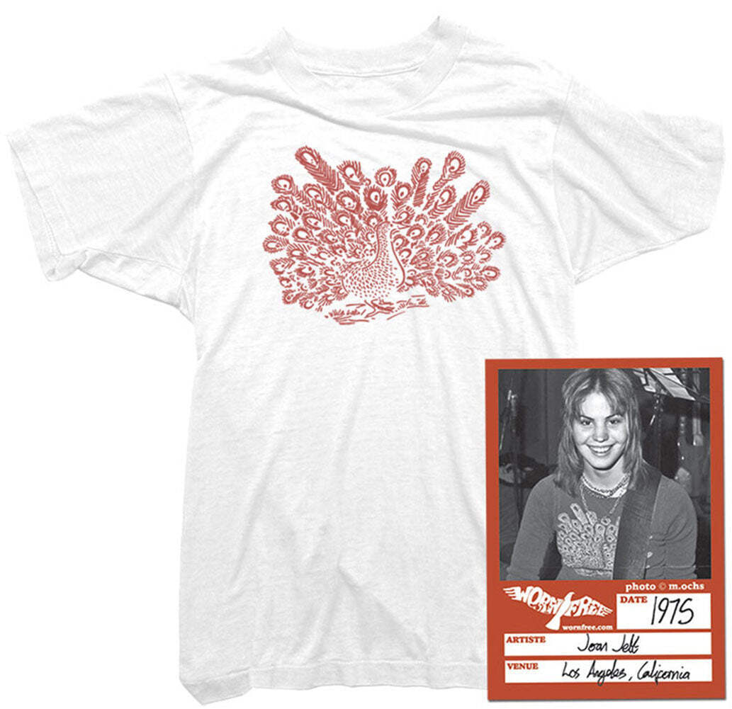 Joan Jett T-Shirt – Peacock Tee worn by Joan Jett – Womens