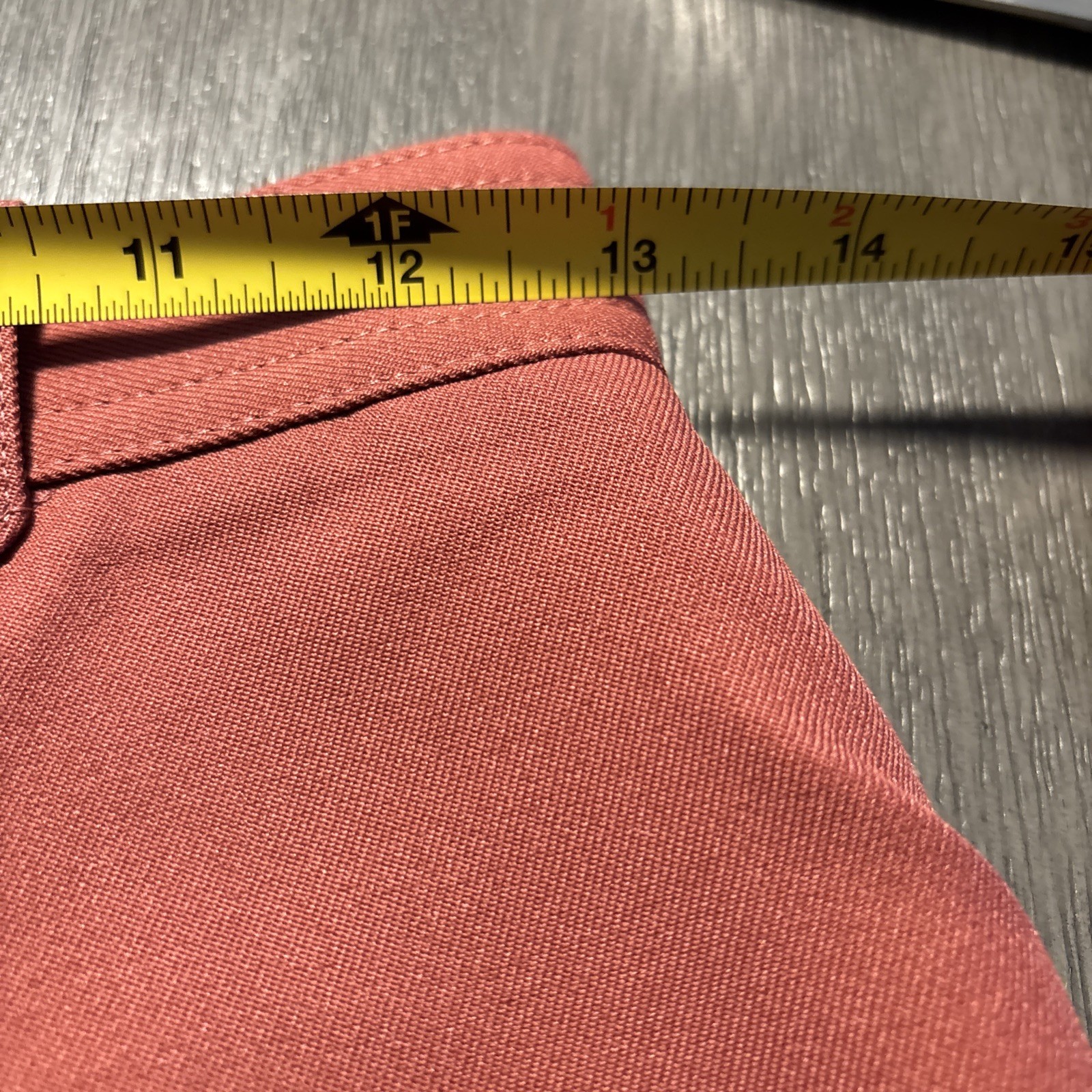 Vintage Ladies Kmart Polyester 70s Rust Color Zip Slacks Wide Leg Pants 26×29.5