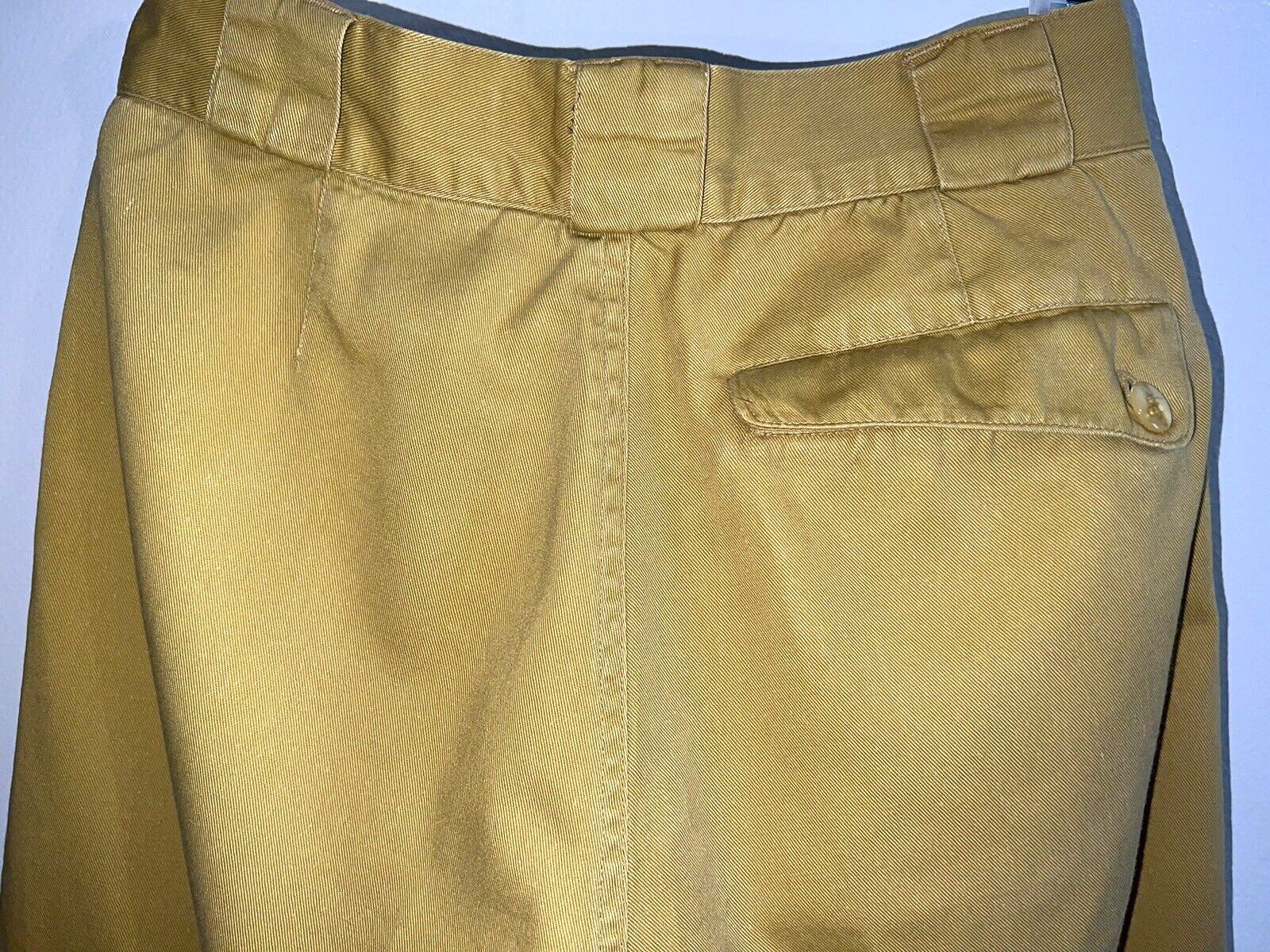 Vtg Code Zero Pleated Pants Mustard Yellow Tag Sz. 27 x 31 – Measure 25.5 x 29.5