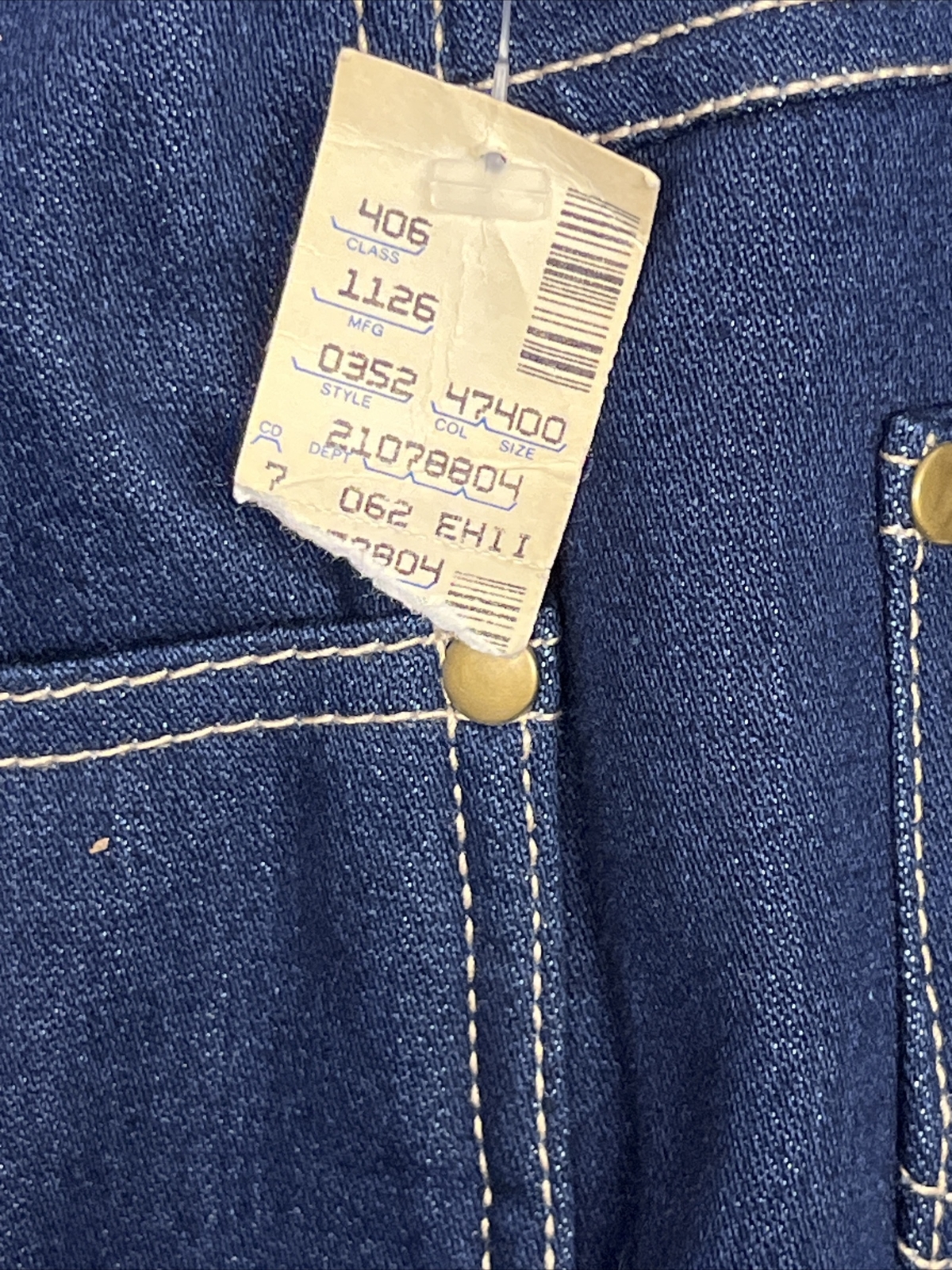 VTG Deadstock 70s 80s denim bonjour jeans women&rsquo;s 40 X 24 NWT *See Description