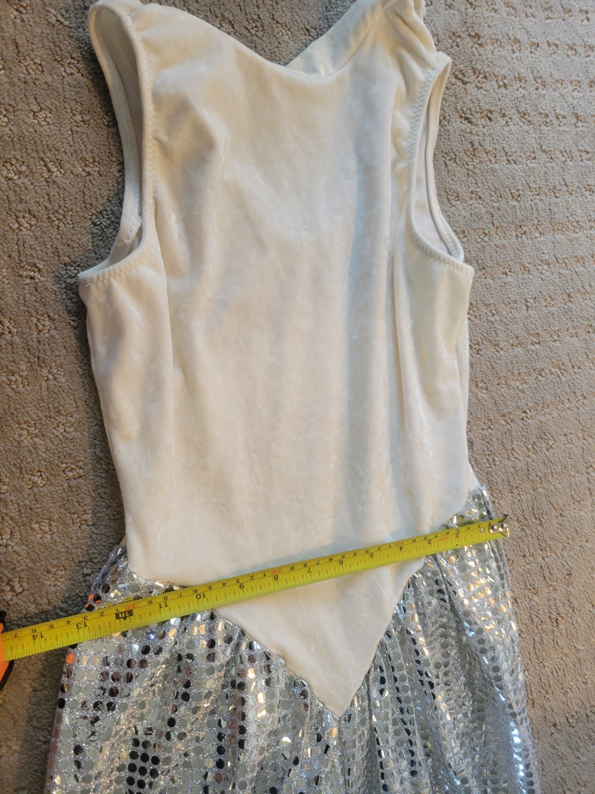 VINTAGE 1970S VELVET AND SILVER SPARKLES LADIES DISCO JUMPSUIT XS SMALL GLAM 70s