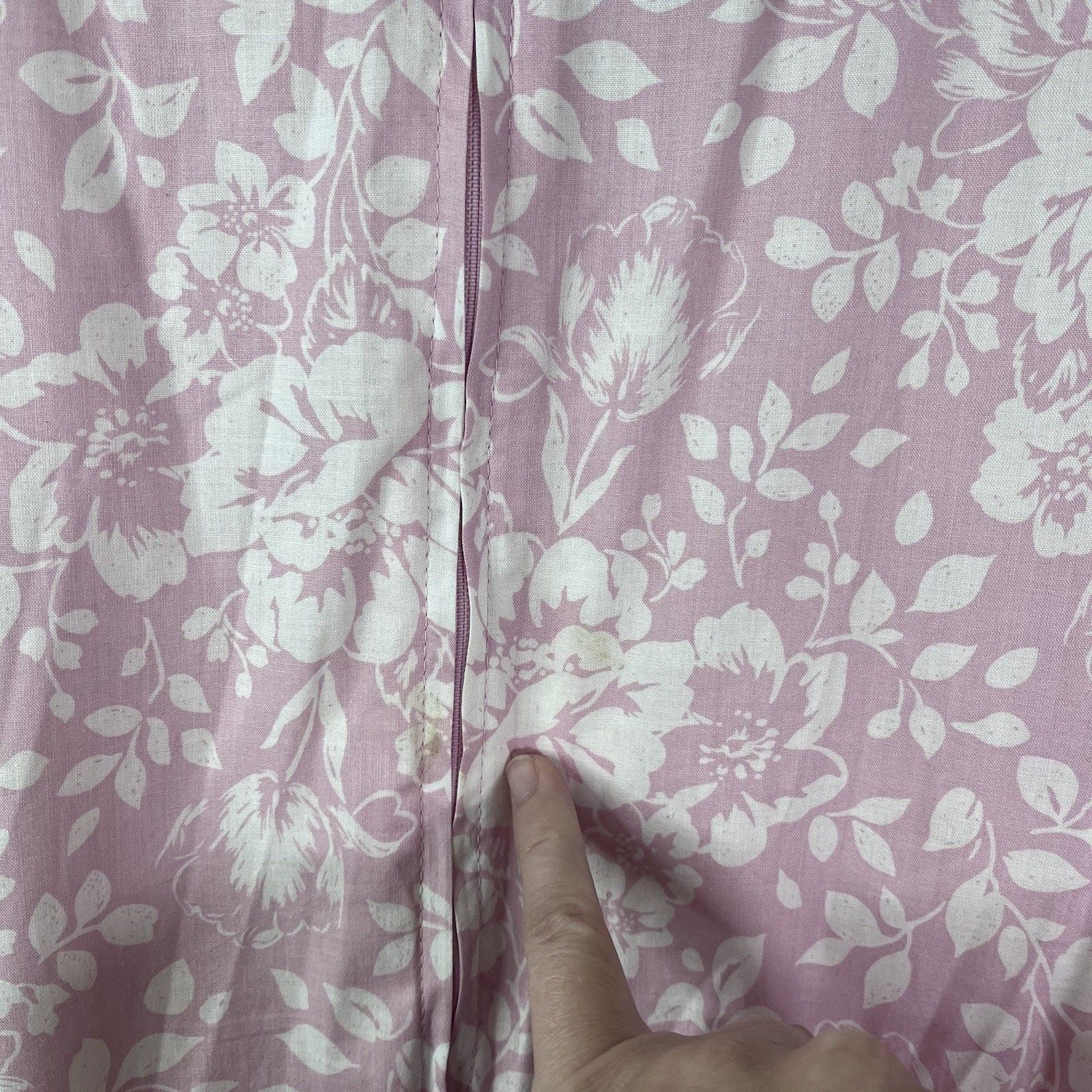 Vintage 80s LAURA ASHLEY NEW Dress Pink Floral Sailor Puff Sleeve 12