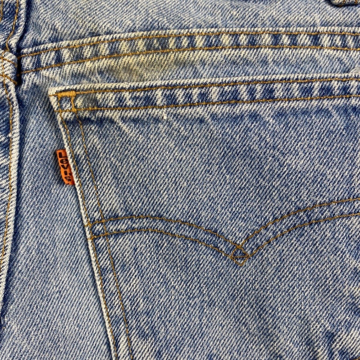 Levis 550 Student Vintage Orange Tab Jeans Made in USA Blue W29 L32 40750-0299