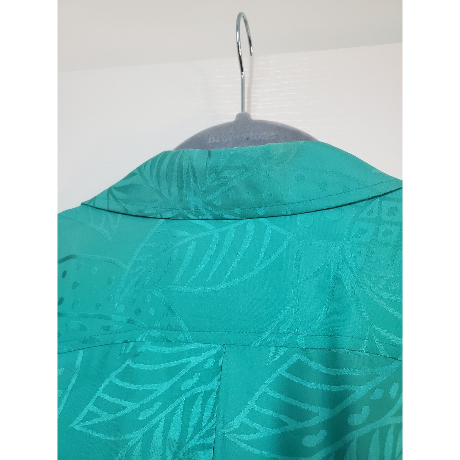 Vintage Dynasty Green 100% Silk Blouson Tie Waist Satin Retro Mini Dress, Size 8
