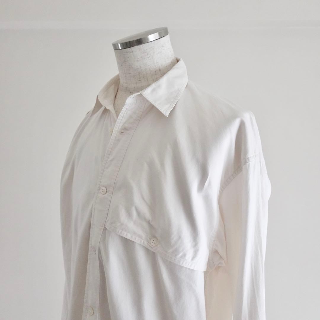 1980s90s Miyake Design Studio Asymmetry Square Cut Shirt