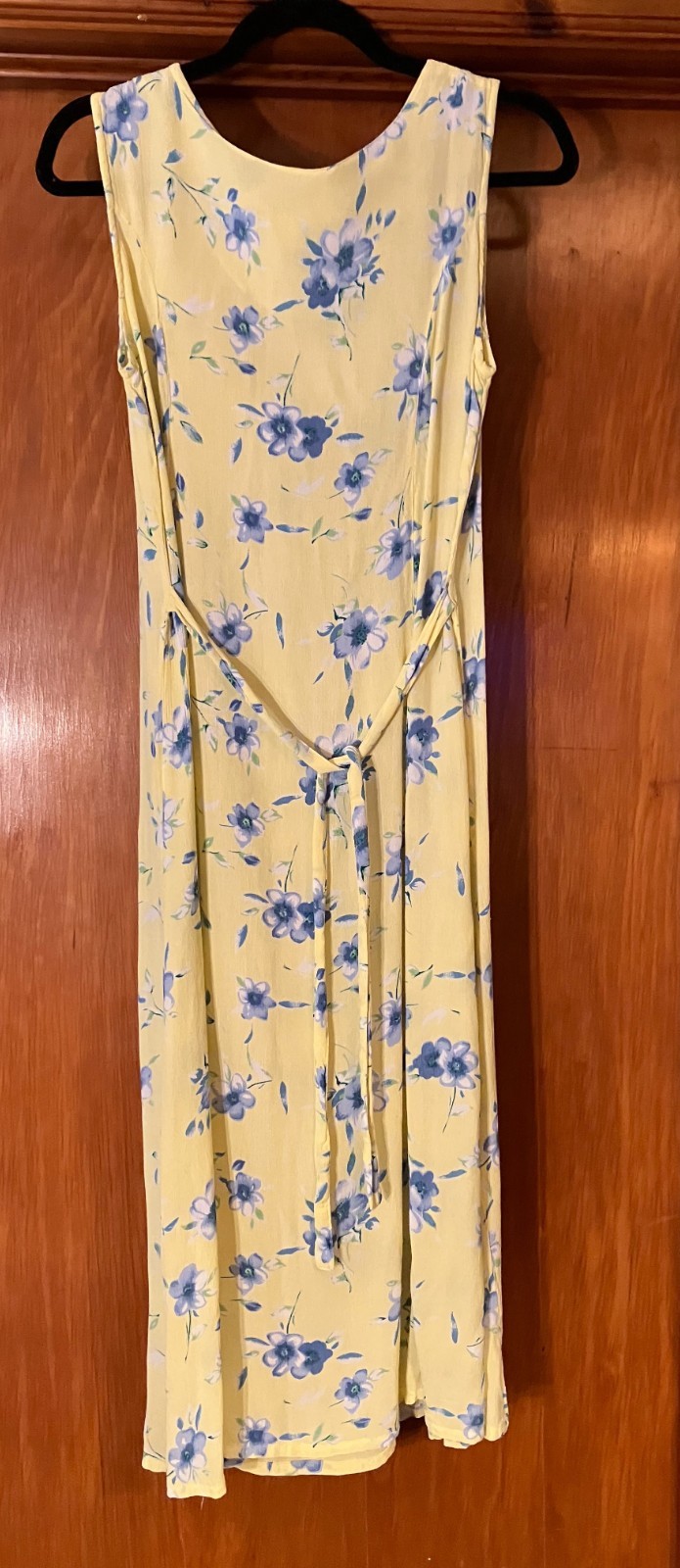 Vintage Classic Eileen West Floral Rayon Maxi Dress