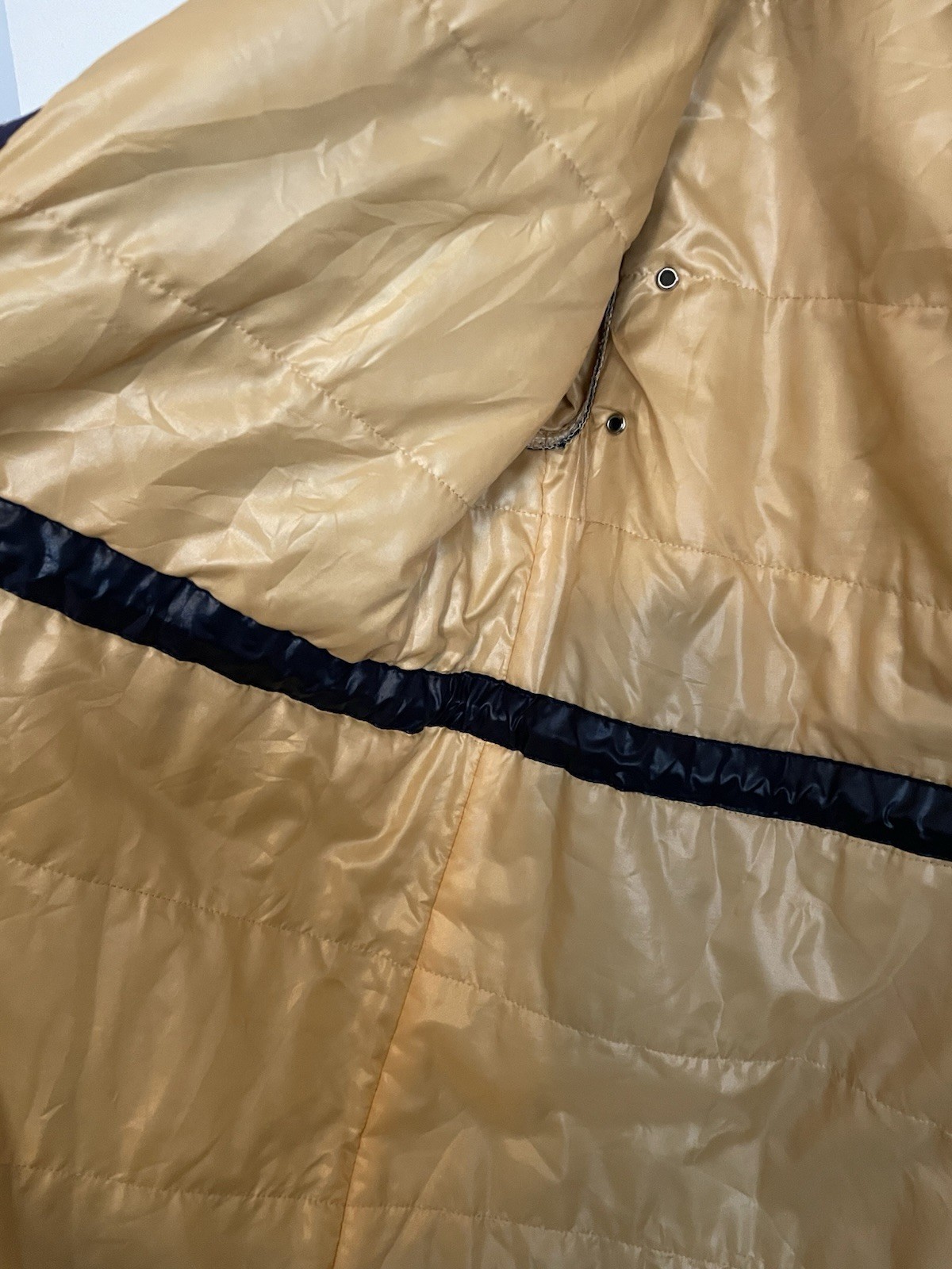 COURREGES c.1970&rsquo;s Hyperbole Paris Navy Blue Drawstring Windbreaker Raincoat