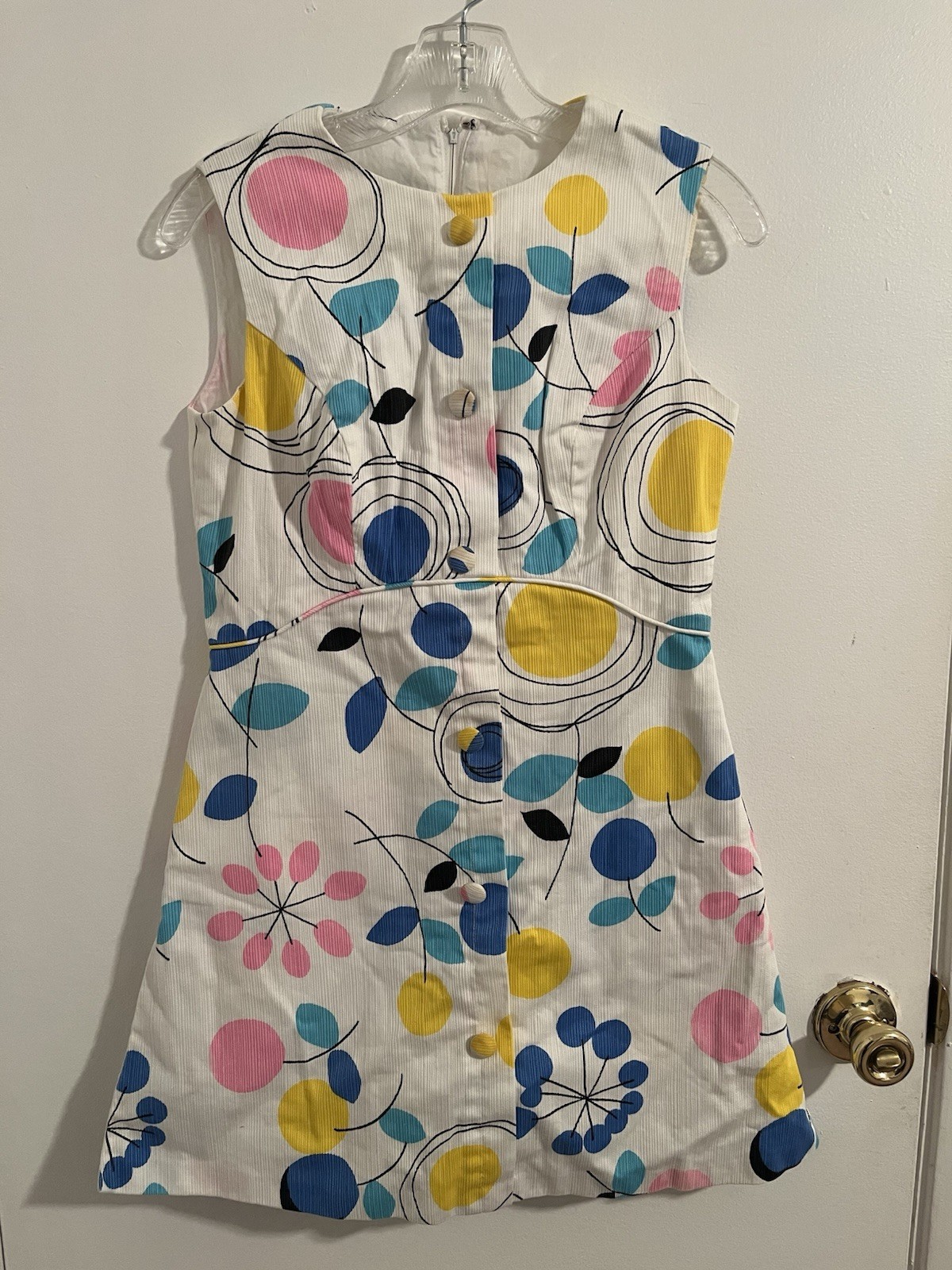 vintage 1960s gregg draddy Tennis Romper Dress Mod Funky Rare Possible Size M