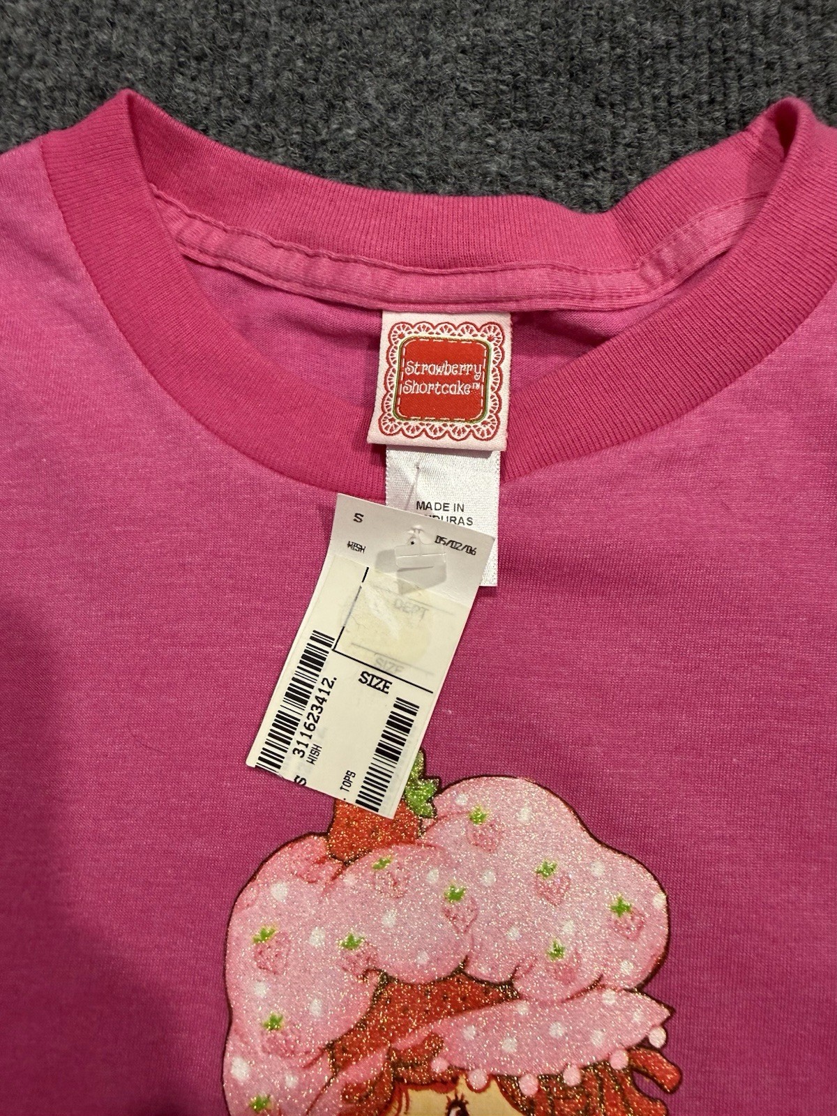 Vtg Y2K Strawberry Shortcake Ringer T Shirt New OLD STOCK XL 2003
