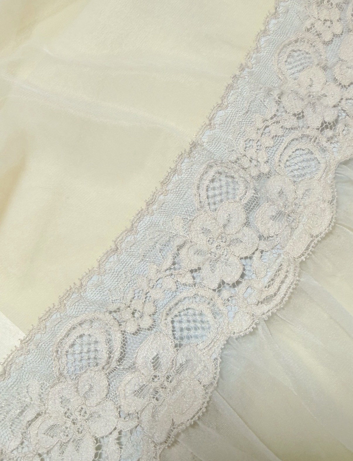 Vintage Shadowline Peignoir Set | Sheer Ivory Nightgown & Robe Lace Romantic XS