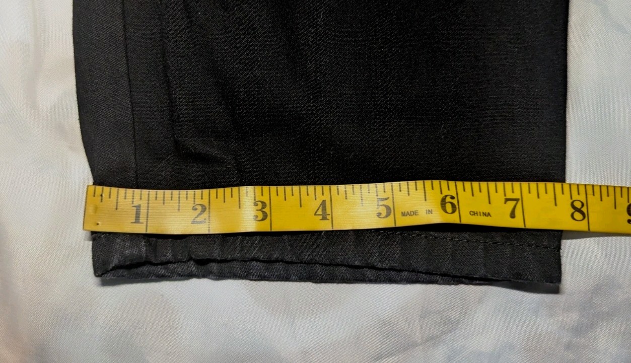 NOS MISSION BLUES 100% Cotton Black Pull On Pants Women&rsquo;s Size 12 Short PETITE