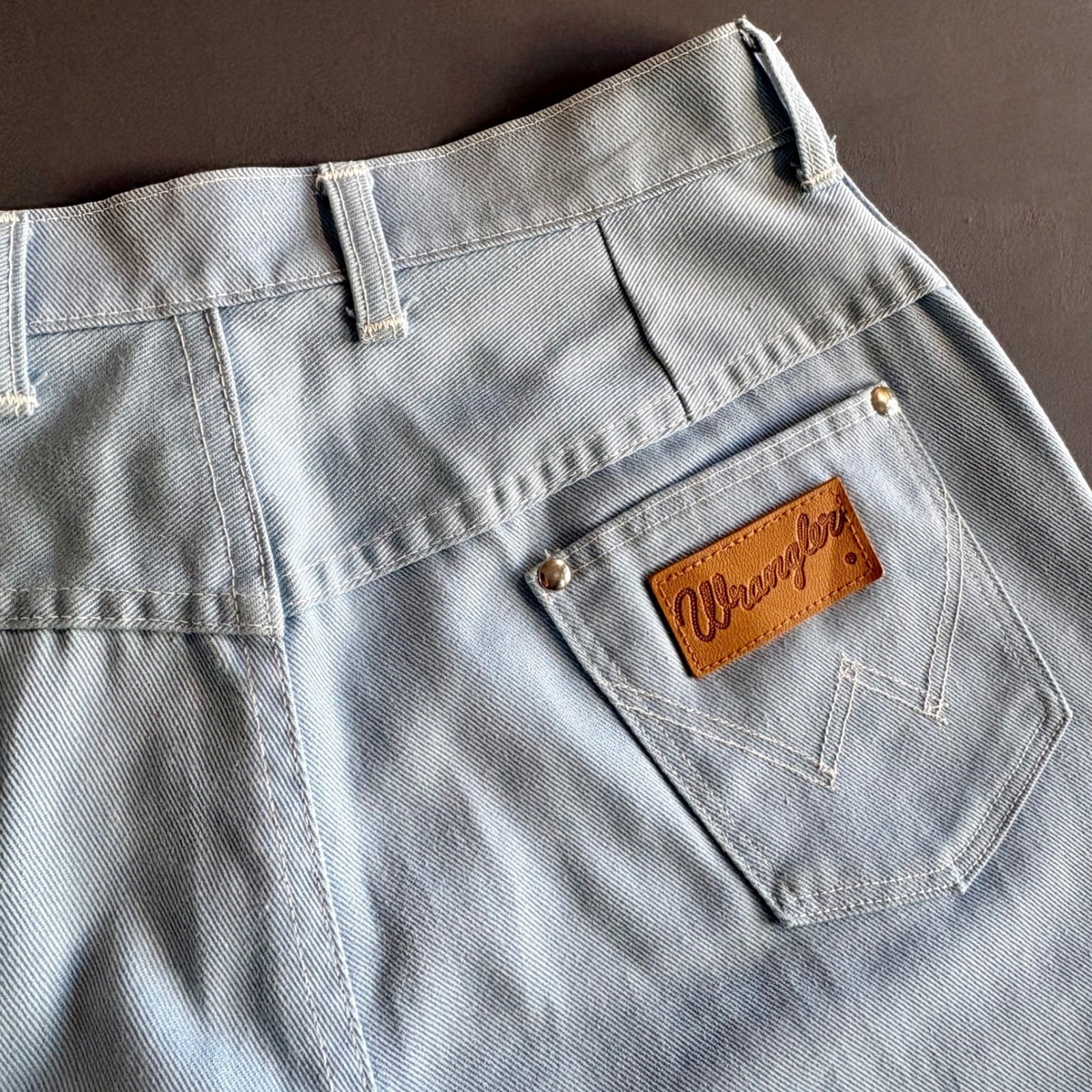 Vintage Wrangler Misses Jeans | Prentice Zip | Size 18 | Wide Leg 1970s 1960s