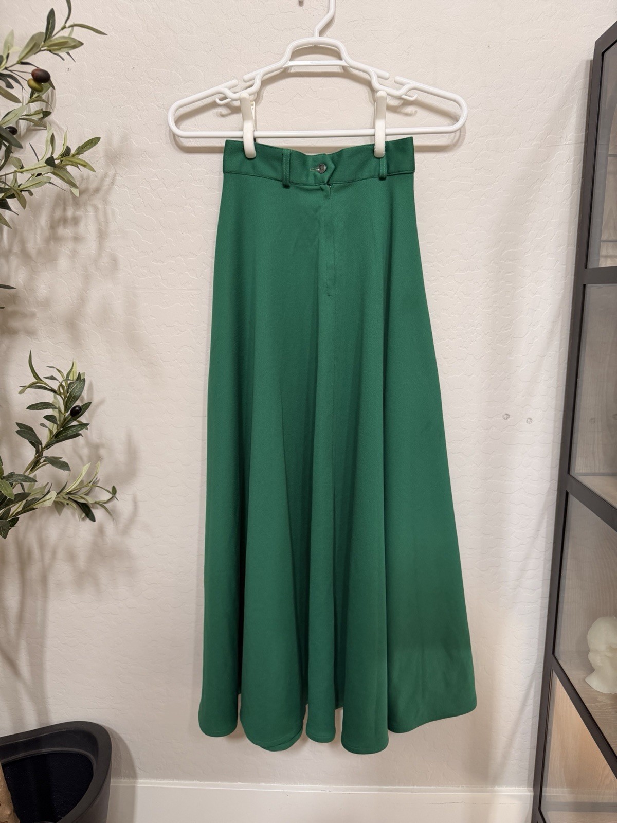 Lords & Taylor Vintage Green Maxi Skirt Women&rsquo;s Regular Size Made in USA