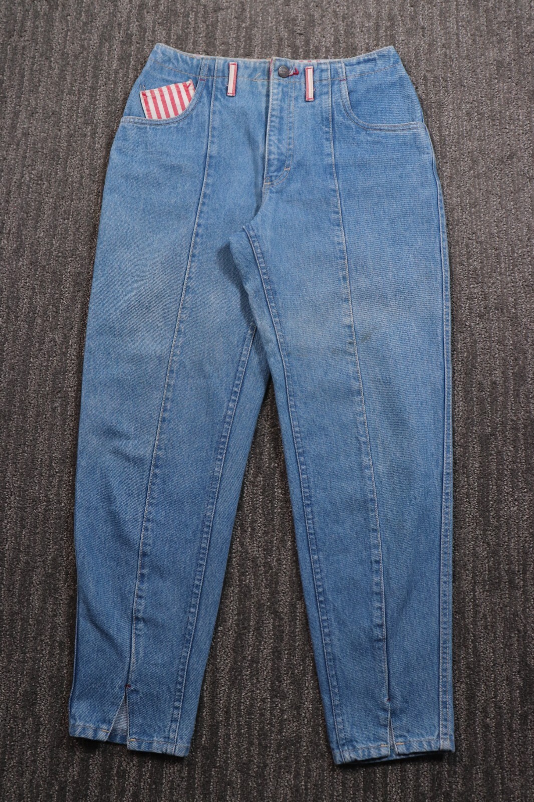 Vintage Pepsi Women&rsquo;s Jeans Size 11 Made In USA Ankle Crop Mom 80&rsquo;s LIGHT WEAR