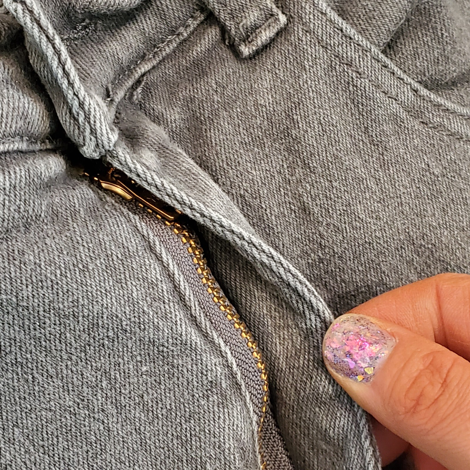 90s Gray Jeans High Waisted Gray Straight Leg Stretch Sz 6 x 29.5 Grunge
