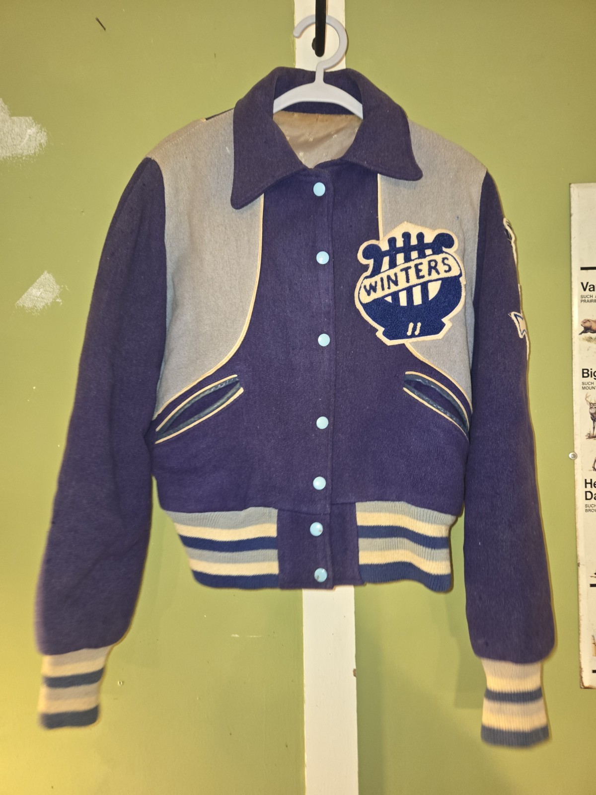 VTG 1950&rsquo;S TEXAS WINTERS ALL STAR BAND VARSITY JACKET WOOL 1959 ALL STATE 1959