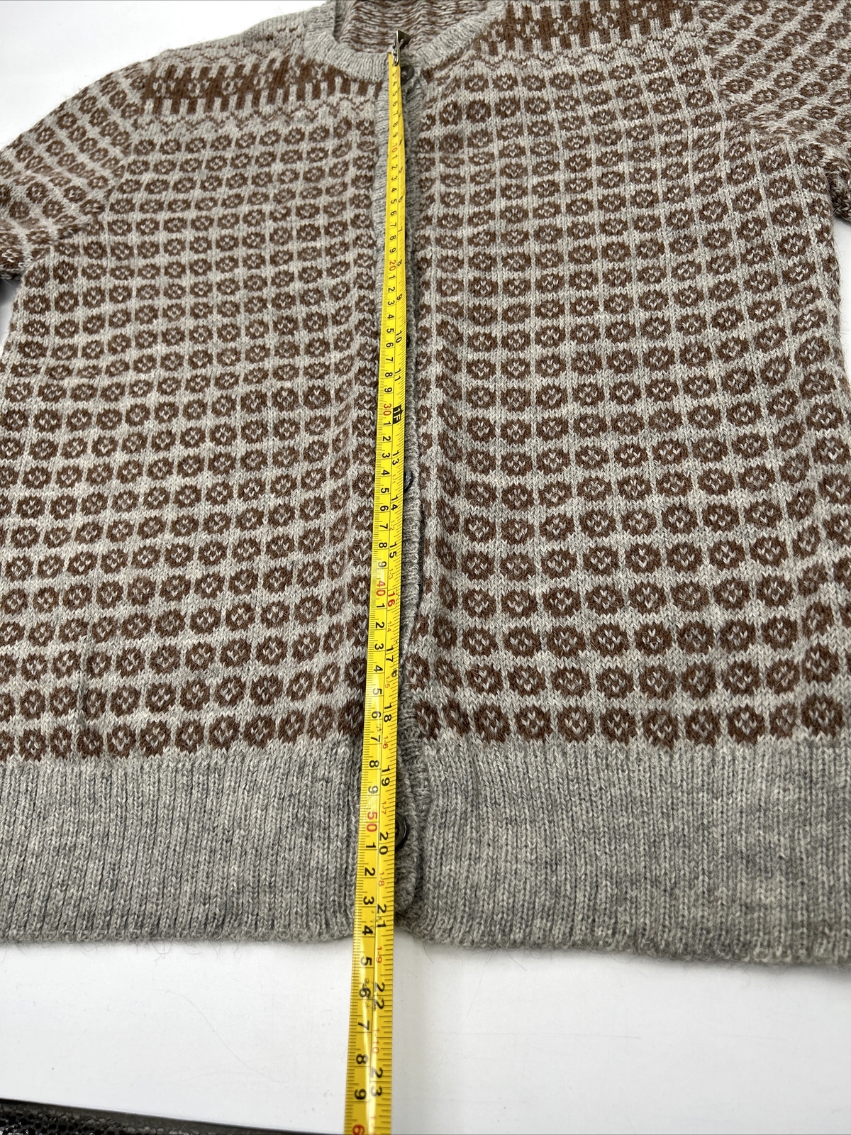 Papaca 100% Alpaca Peruvian Rockabilly Ratpack Style Cardigan Made Peru Vintage