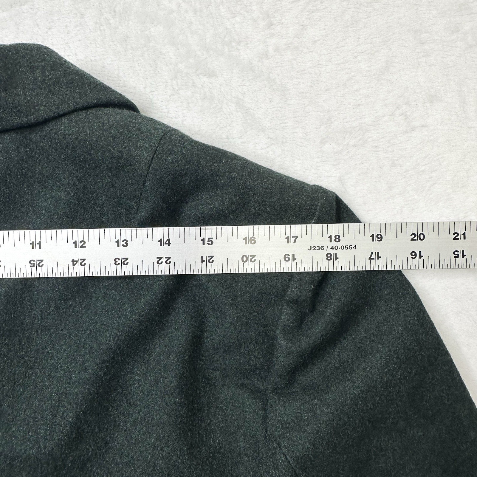Vintage Wool Jacket Womens Small Hunter Green Handmade Japan 40s 50s Jan Welch