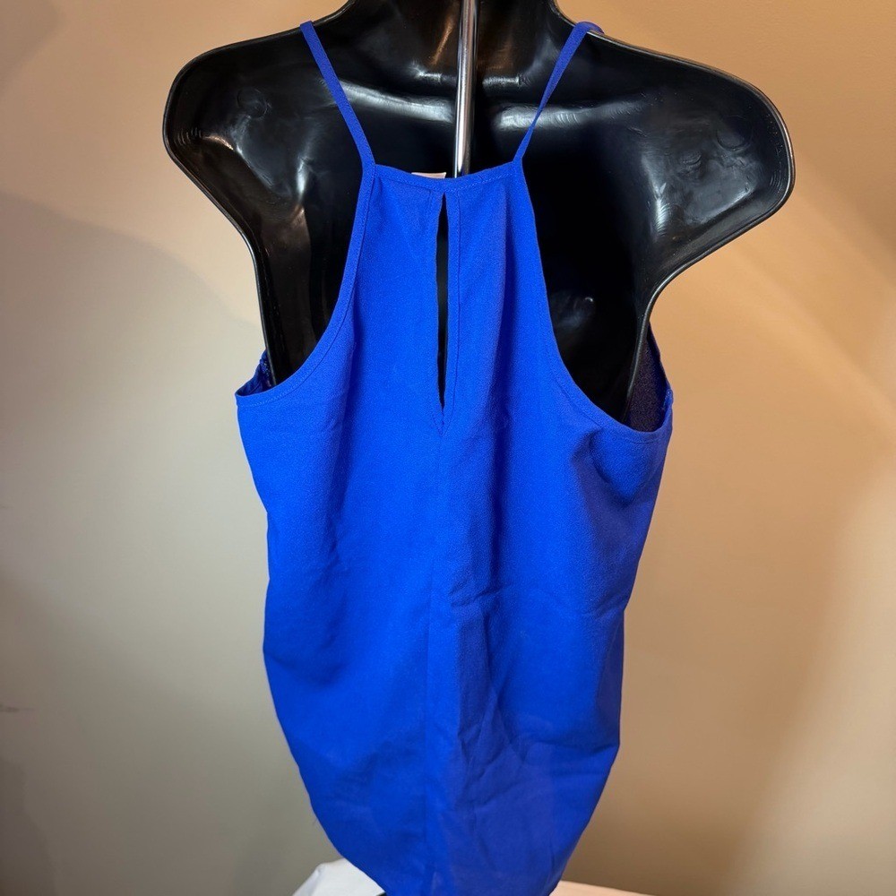Chic and Sophisticated Paper Crane Royal Blue Camisole Top Sz Medium