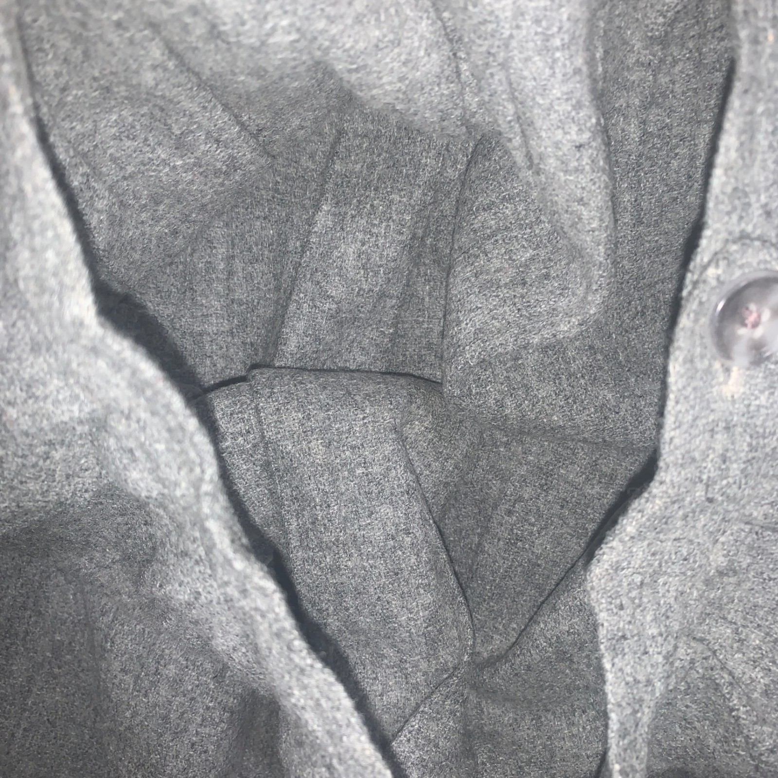 Vintage Twee 70s Heather Gray Wool Pleated A-Line Skirt Side Zip School Girl 22W