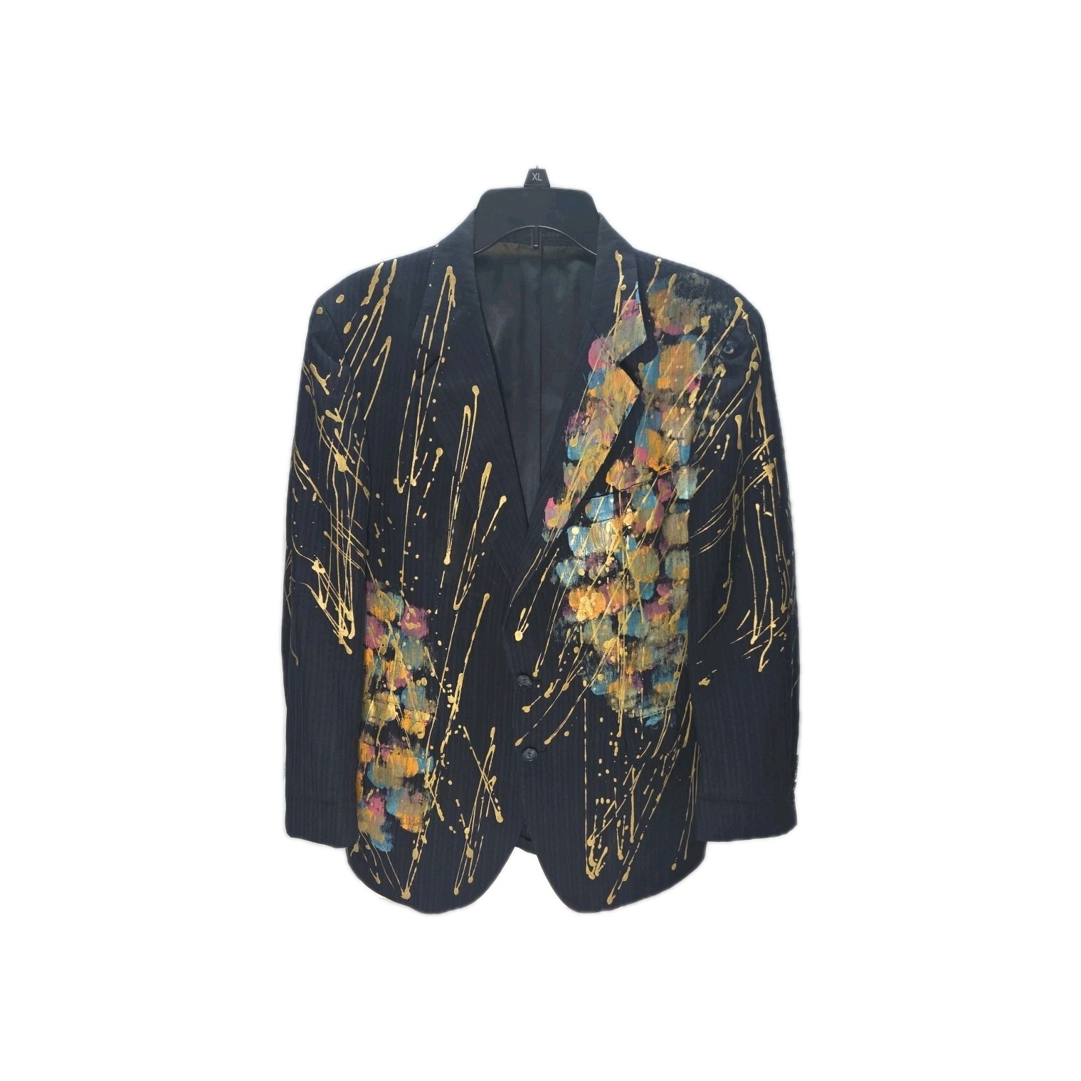 Vintage Mardi Gras Hand Painted Blazer