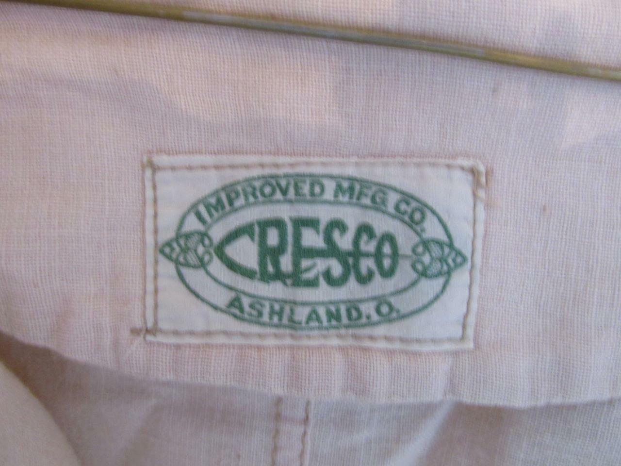 Antique Auto Linen Duster/Car Coat – « Cresco » Tagged/Ashland OH – EXC Cond