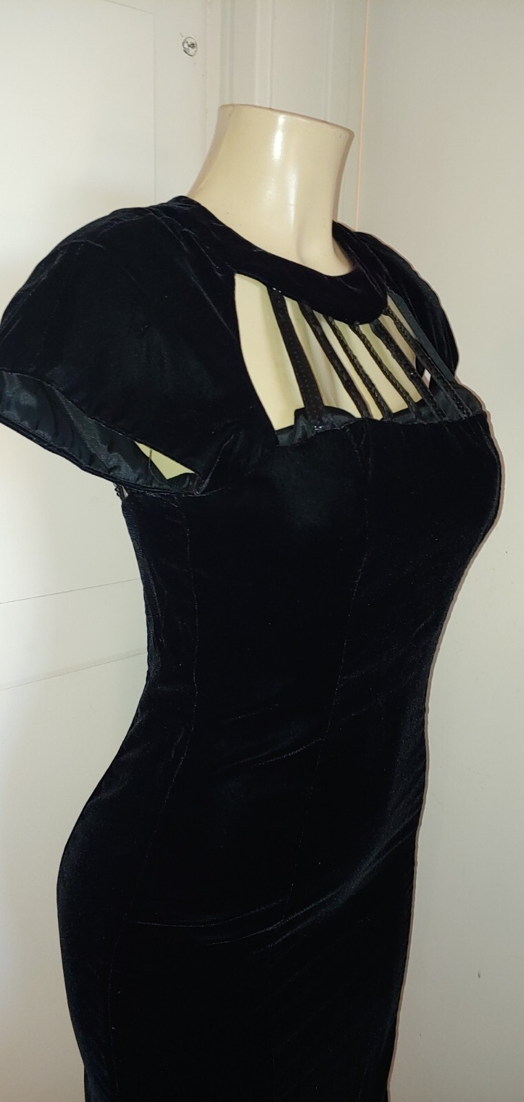 Vintage vampire Mistress Velvet Sequin 90s Dress Limited Edition