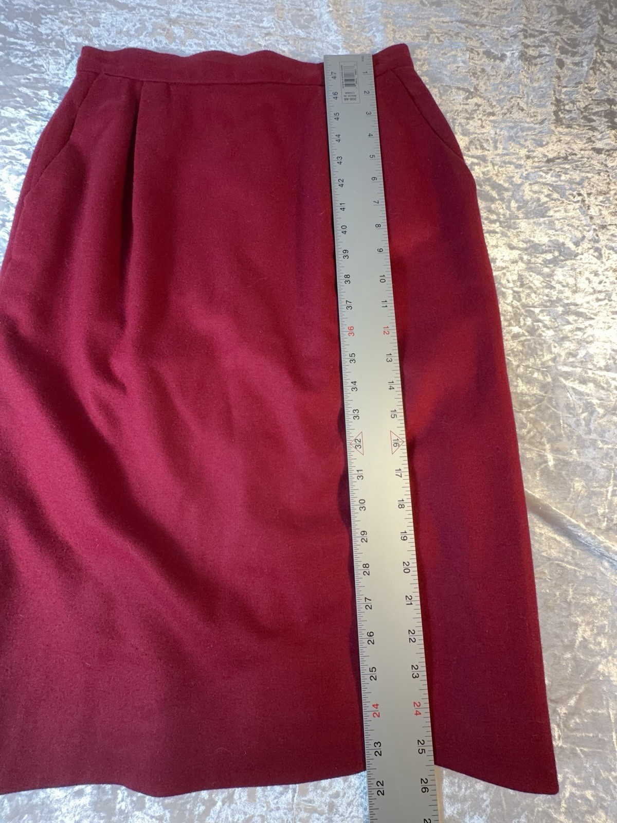 Vintage Pendleton Wool Plaid Skirt Suit Red Green Petite 8 USA Christmas
