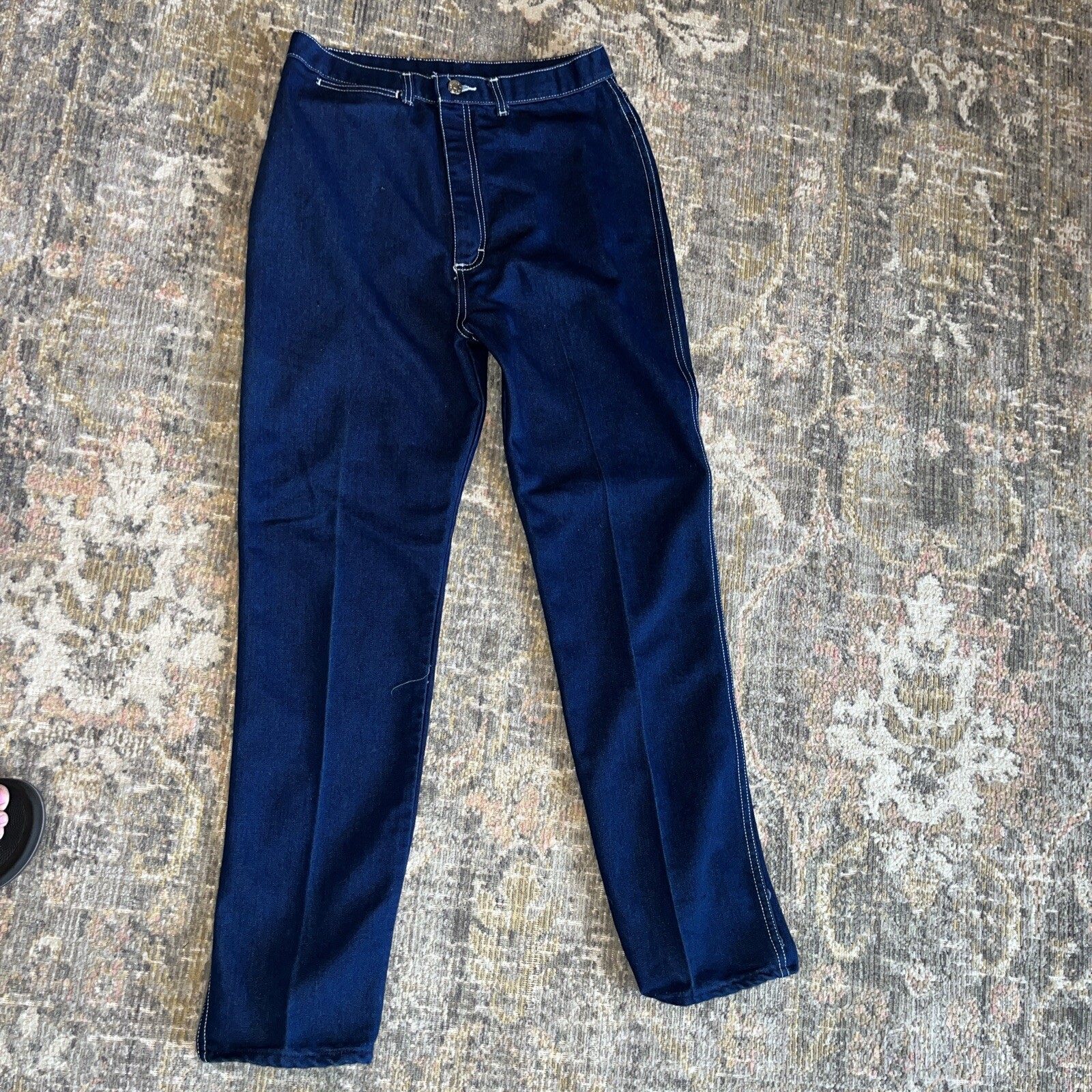 Vintage PS GITANO Jeans DARK Indigo- Not Faded Size 16 Made In BRAZIL Very Nice