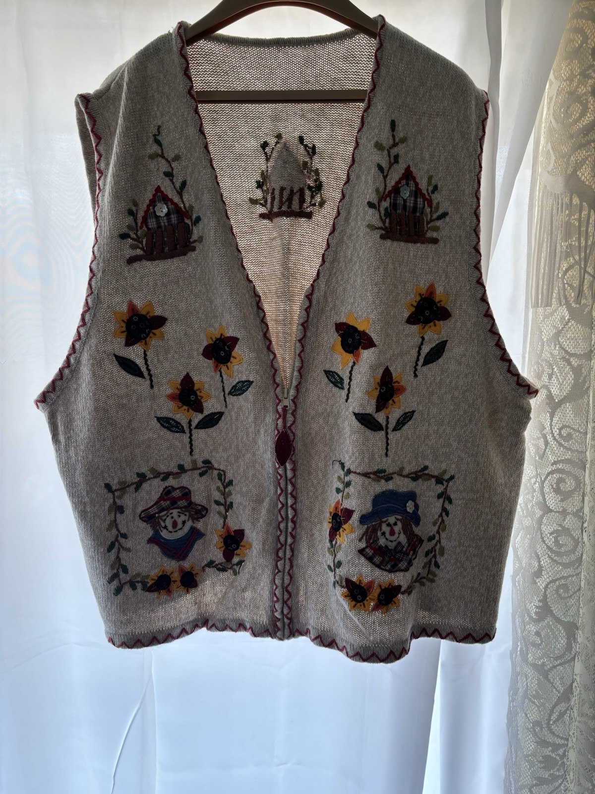 White Stag Vintage 90s Women’s Sweater Vest Size 26/28 3X 4X Grannycore Grandma