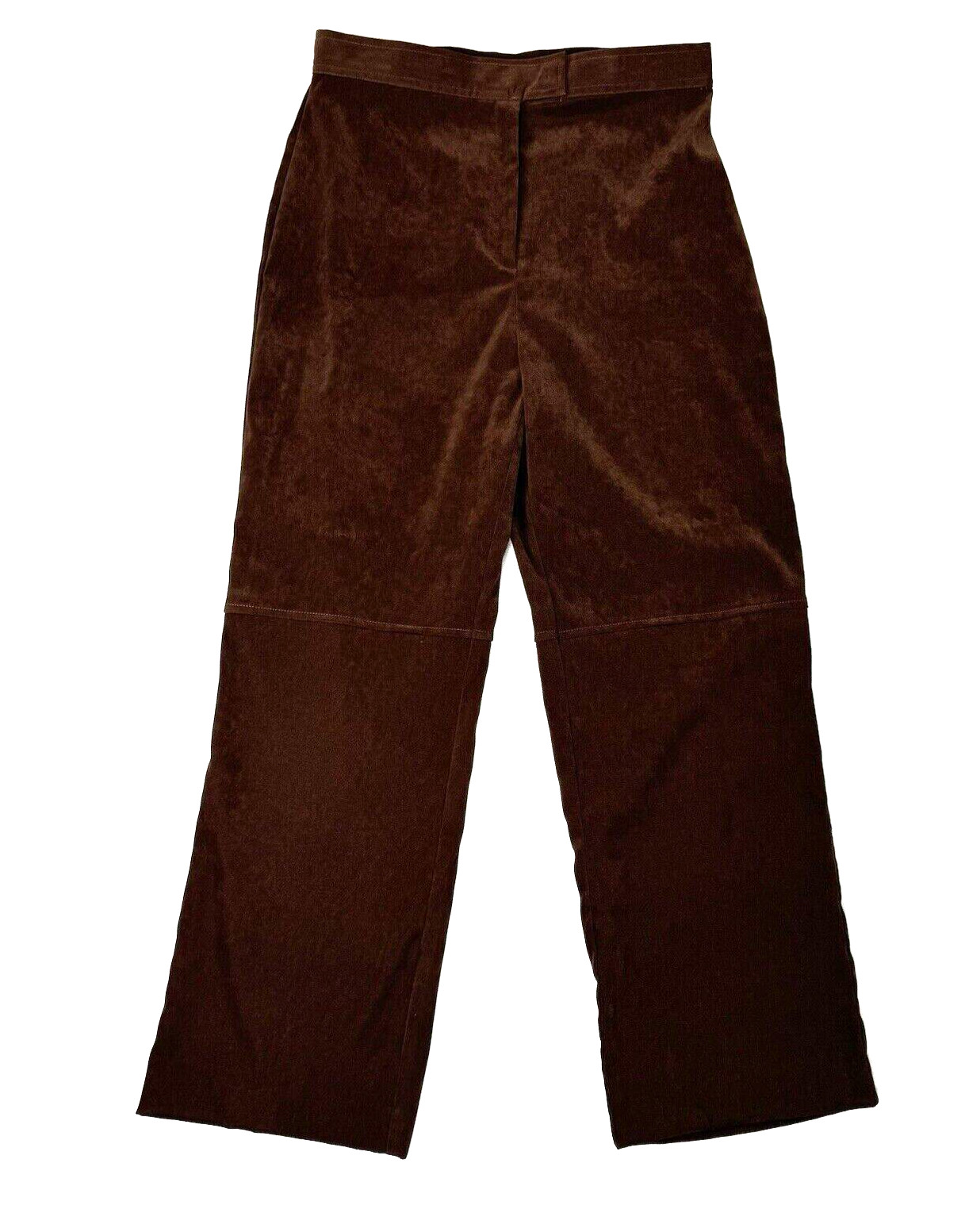 Vintage White Stag Suede Pants Women&rsquo;s 10 Average Brown 4% Spandex Stretch