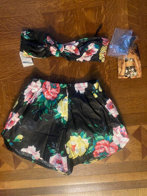 Vtg 1980&rsquo;s Sun Club by Catalina 2 Piece Shorts Swim Suit